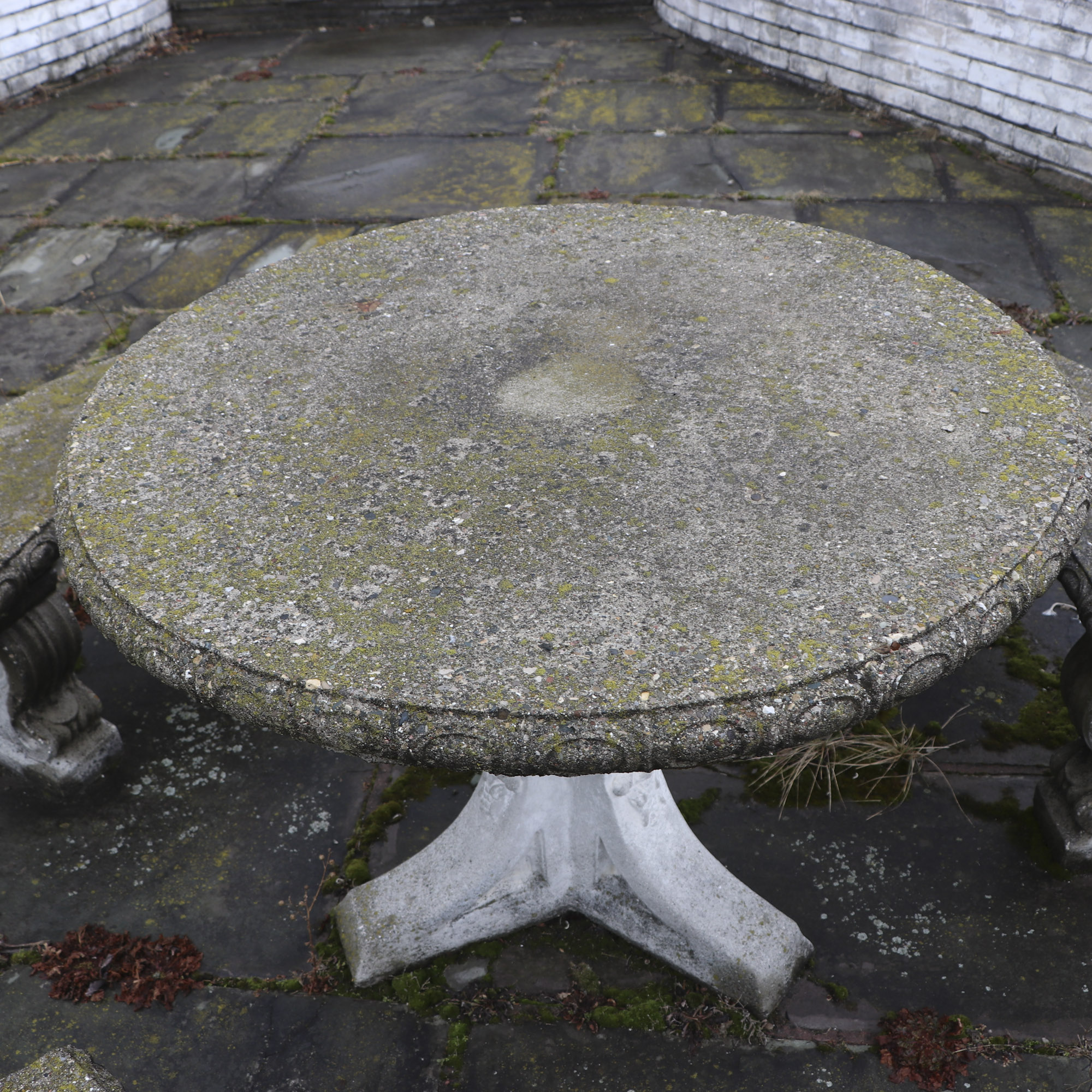 Cement Table and Benches