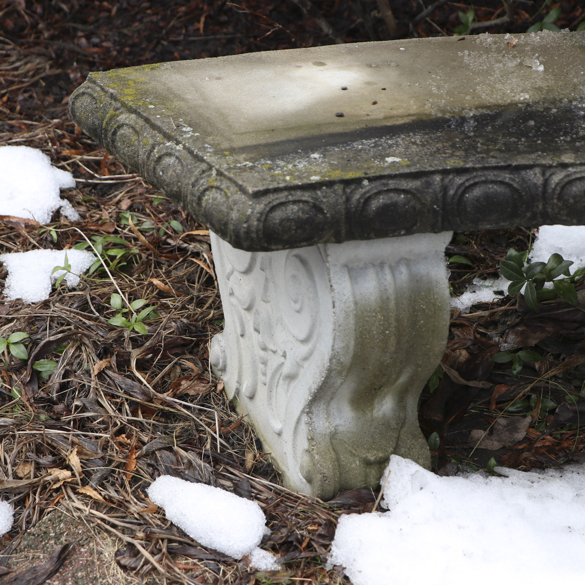 Cast Concrete Garden Bench