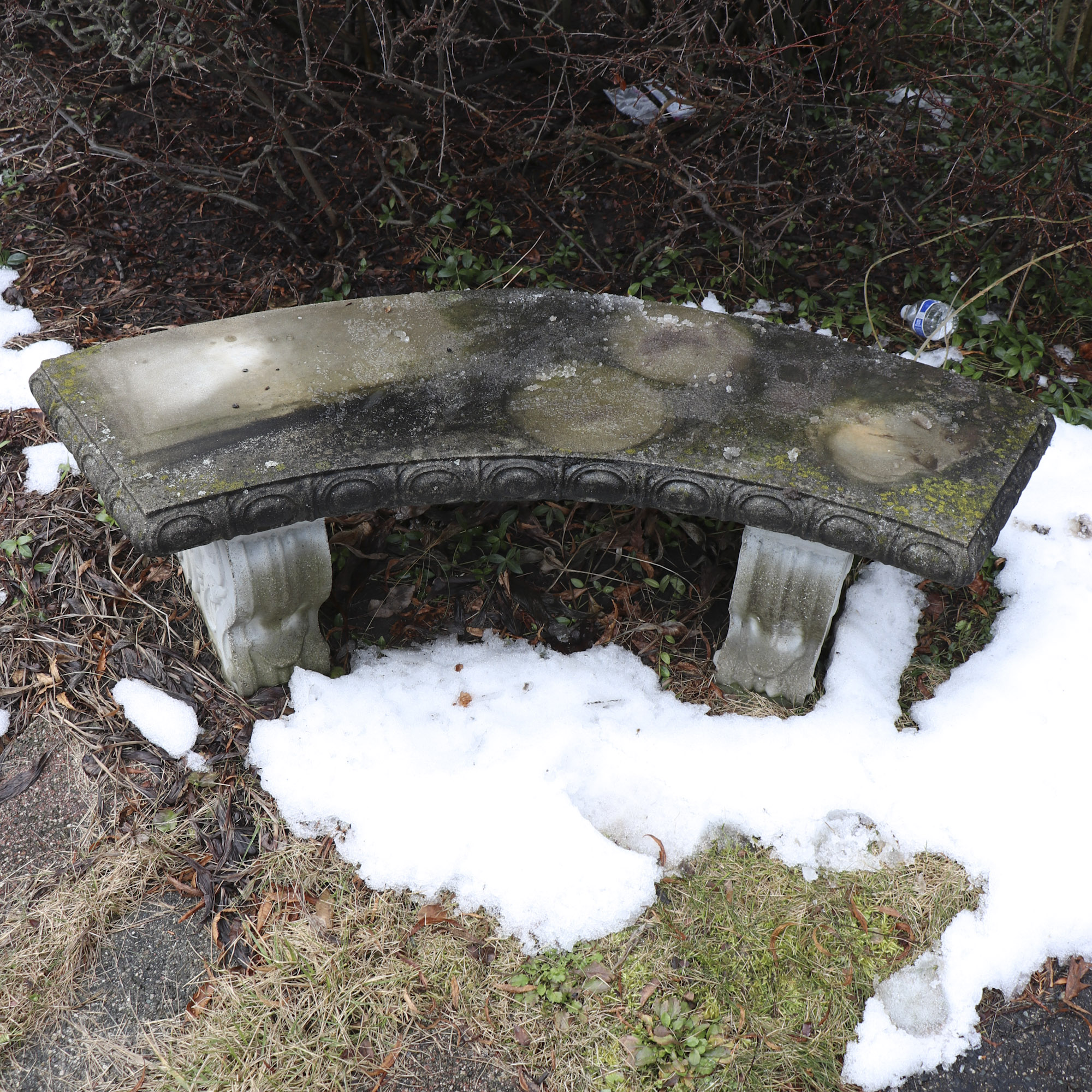 Cast Concrete Garden Bench