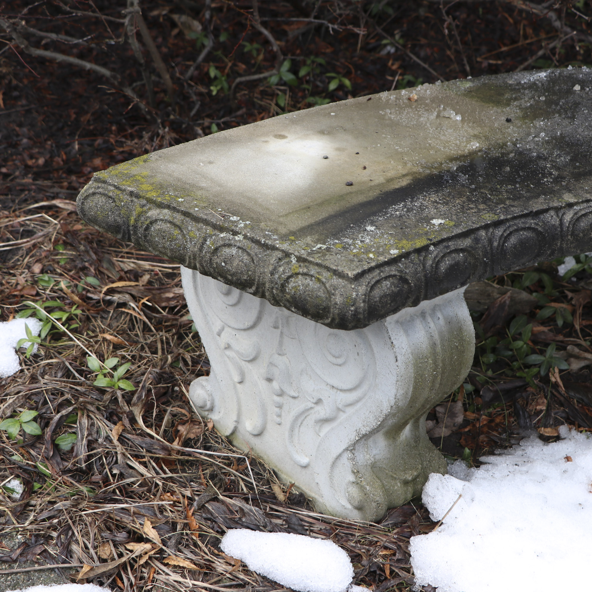 Cast Concrete Garden Bench