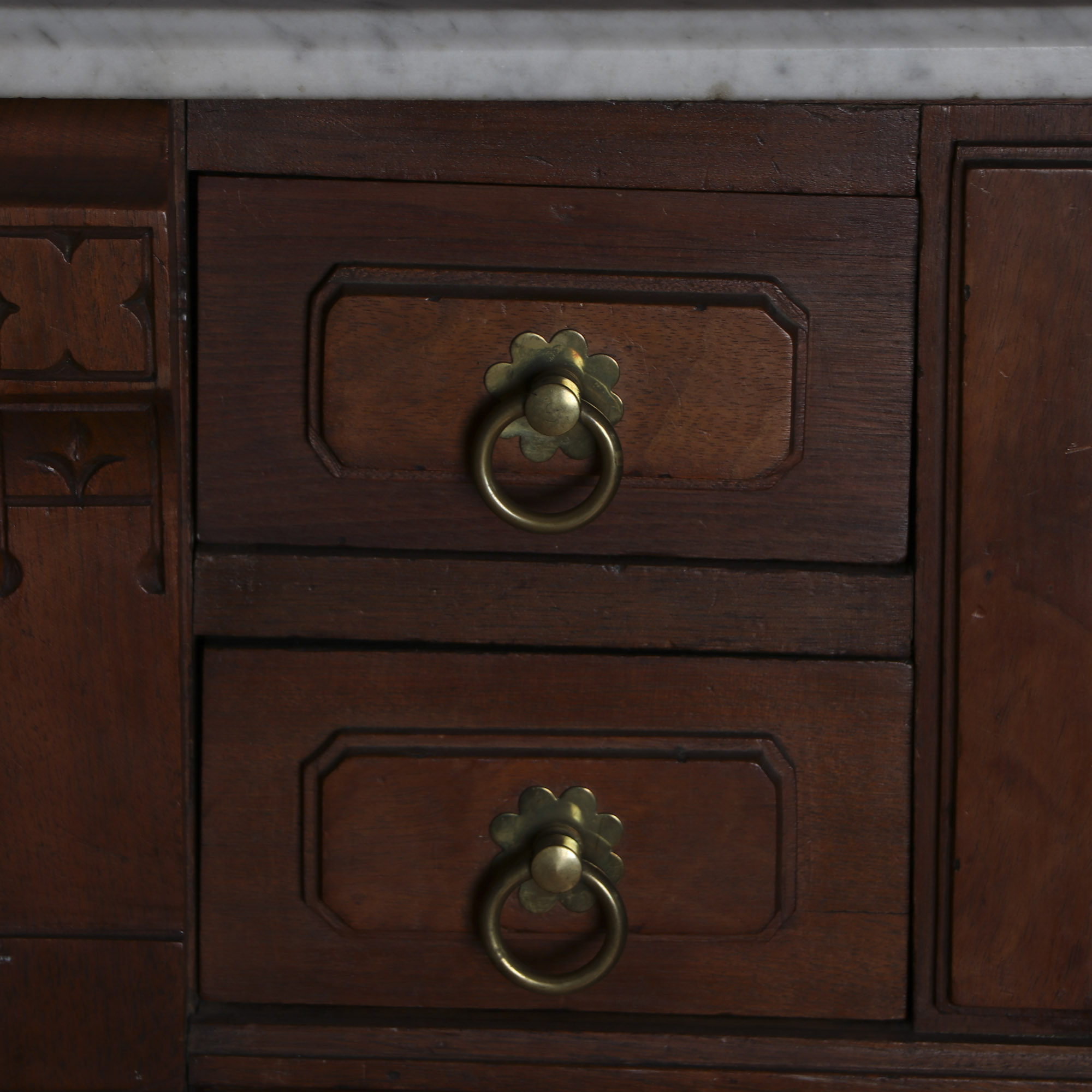 Antique Victorian Walnut Dresser