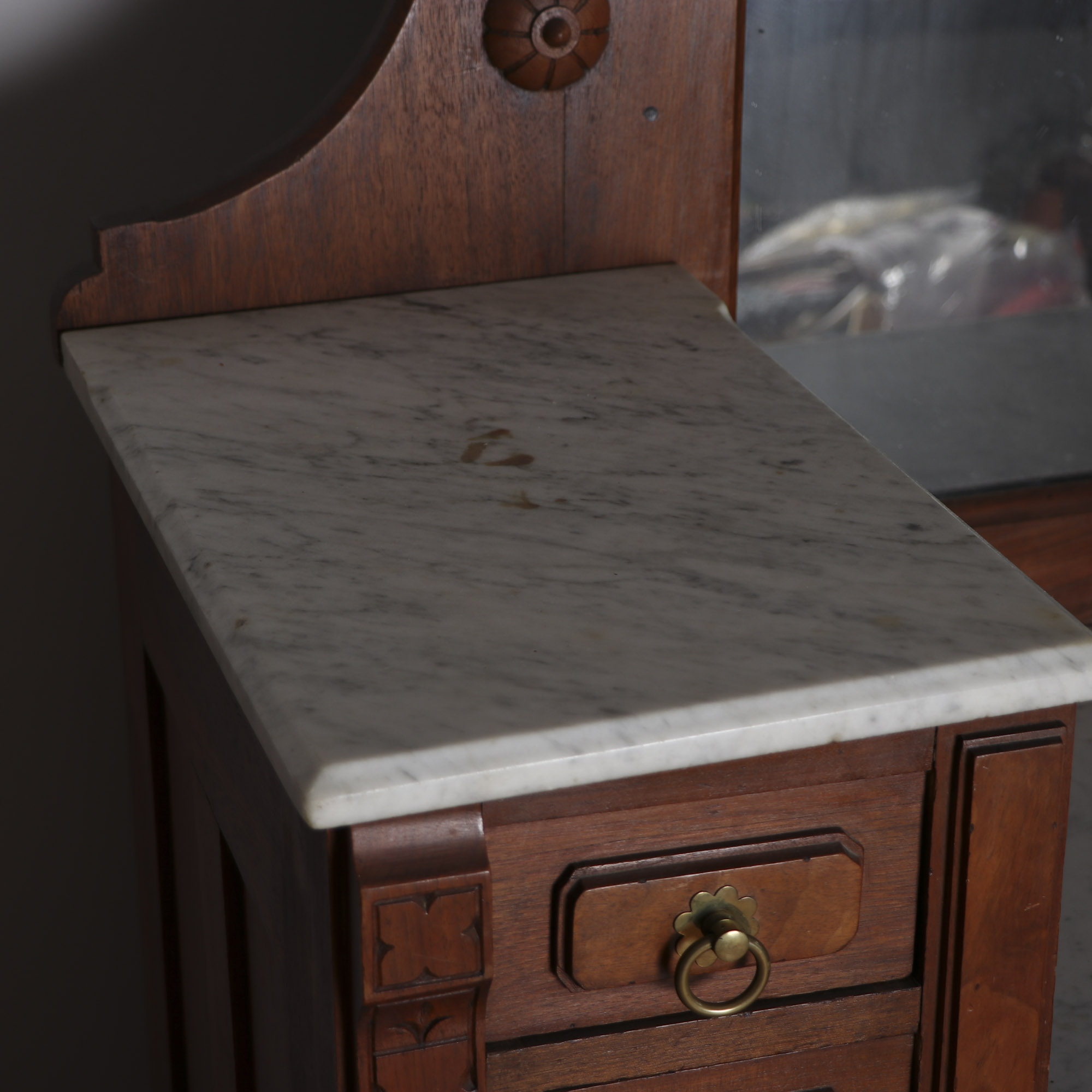 Antique Victorian Walnut Dresser