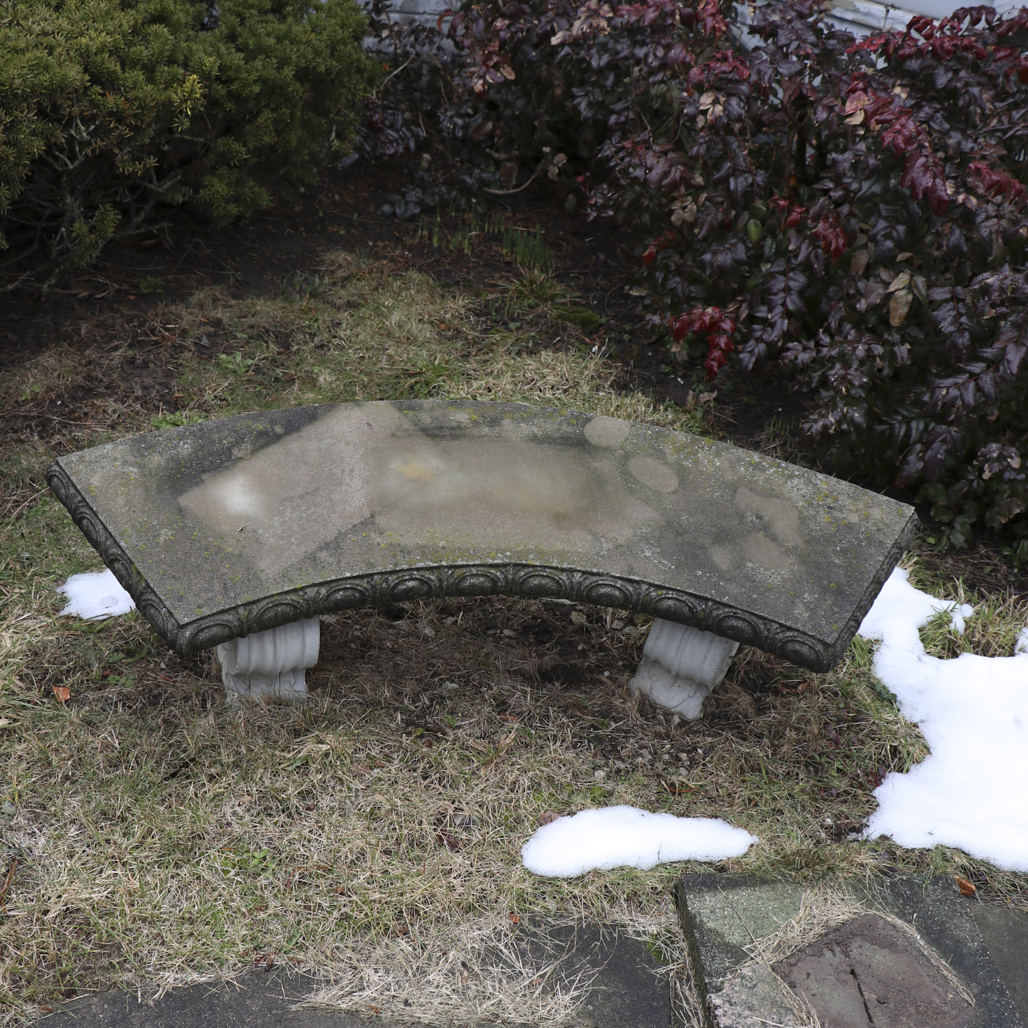 Cast Concrete Garden Bench