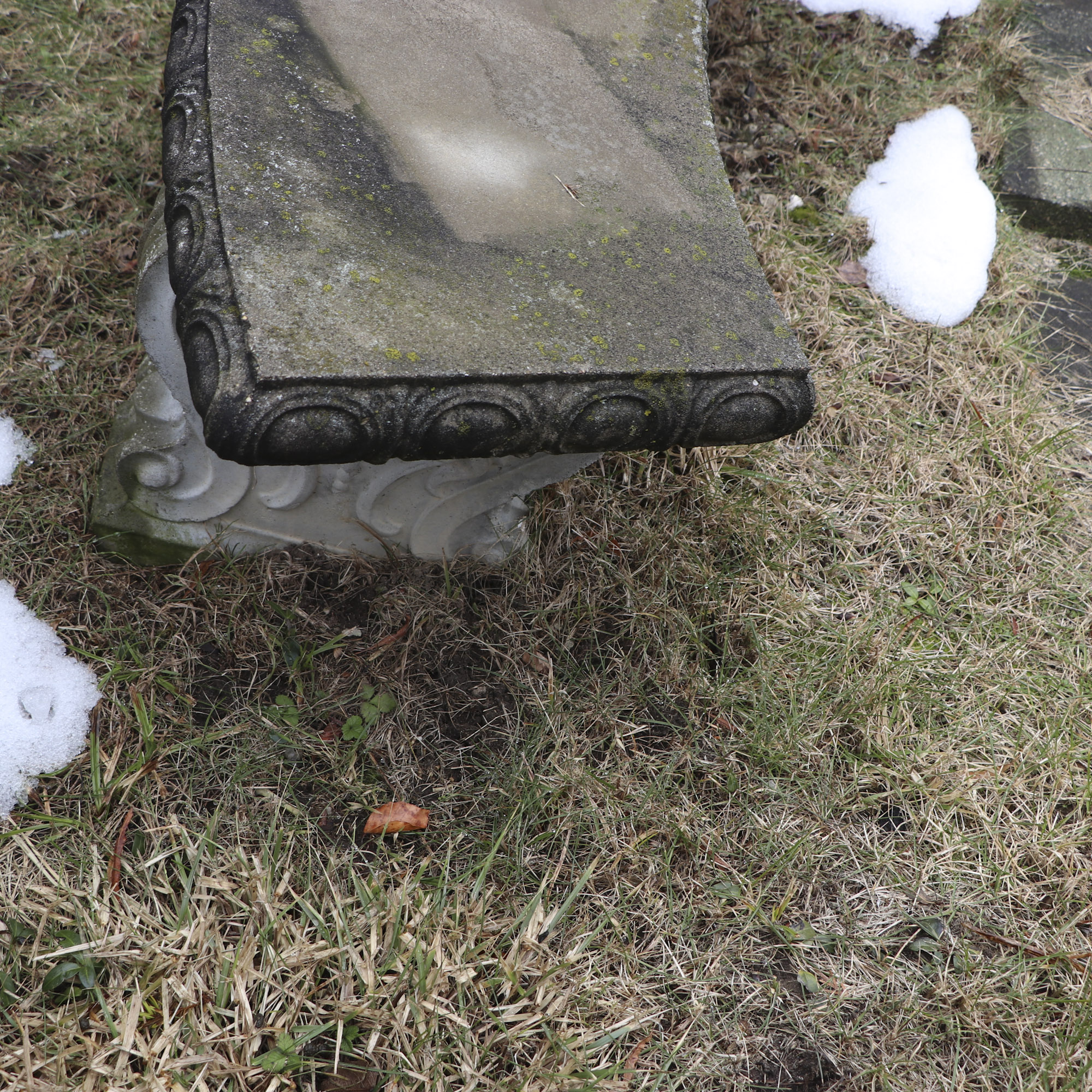 Cast Concrete Garden Bench