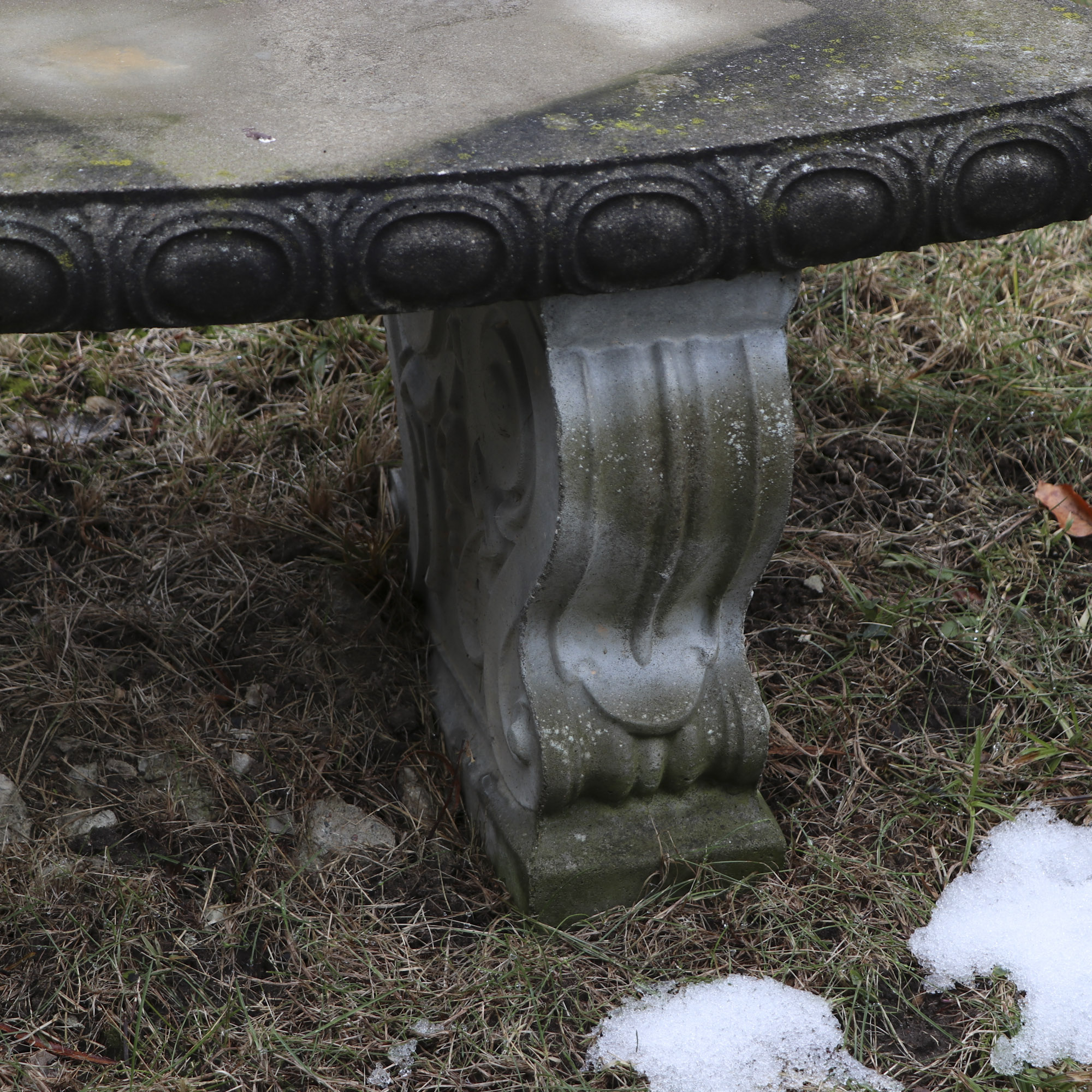 Cast Concrete Garden Bench