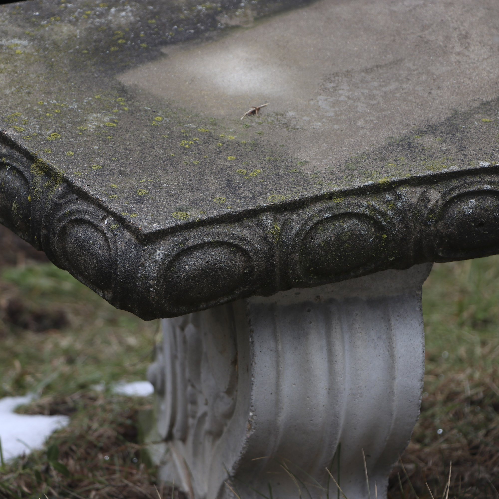 Cast Concrete Garden Bench