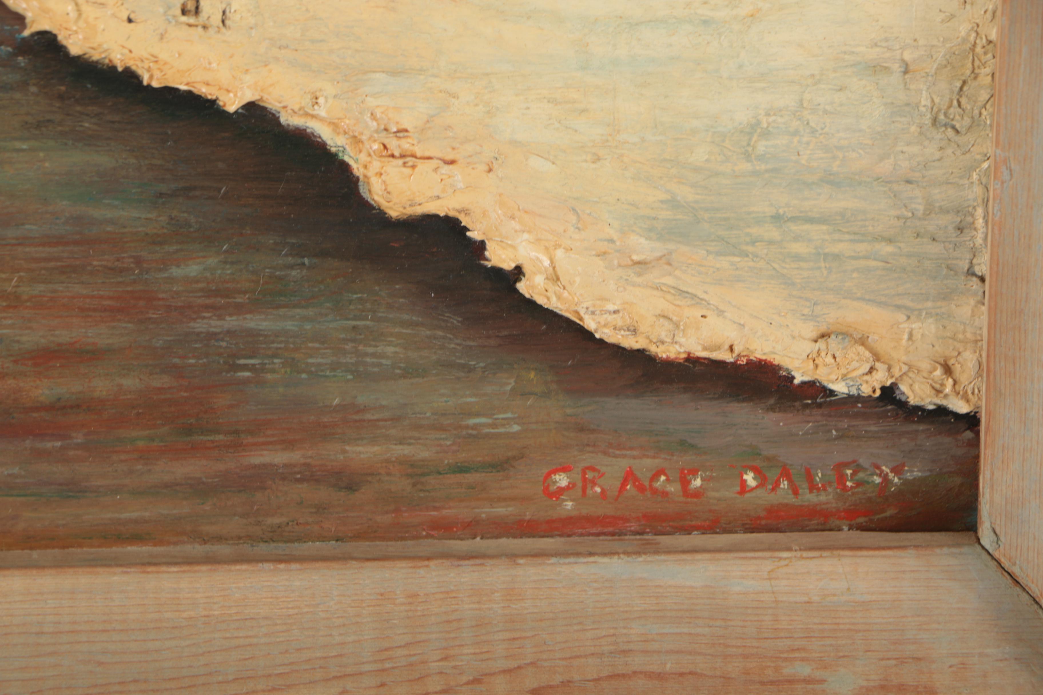 Grace Daley Oil Painting of Farm Landscape