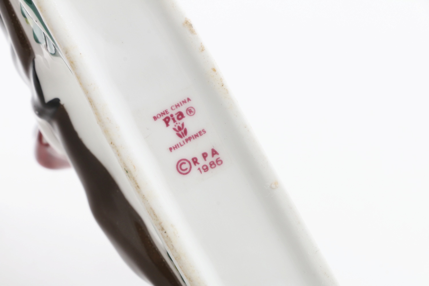 Set of Six "PIA" Hand Painted Bone China Horse, Hound and Rider Napkin Rings