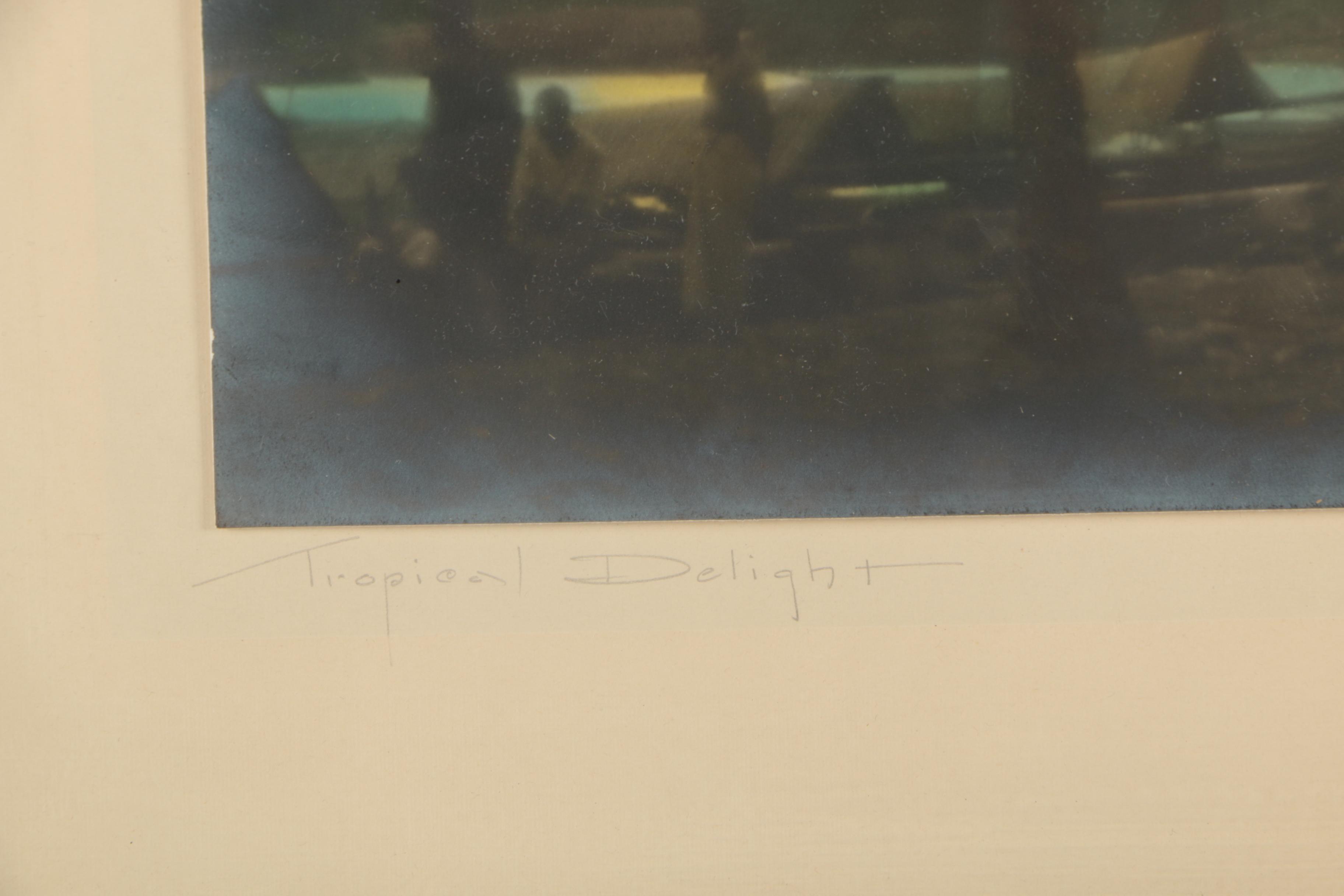 Hand Colored Silver Gelatin Print "Tropical Delight"