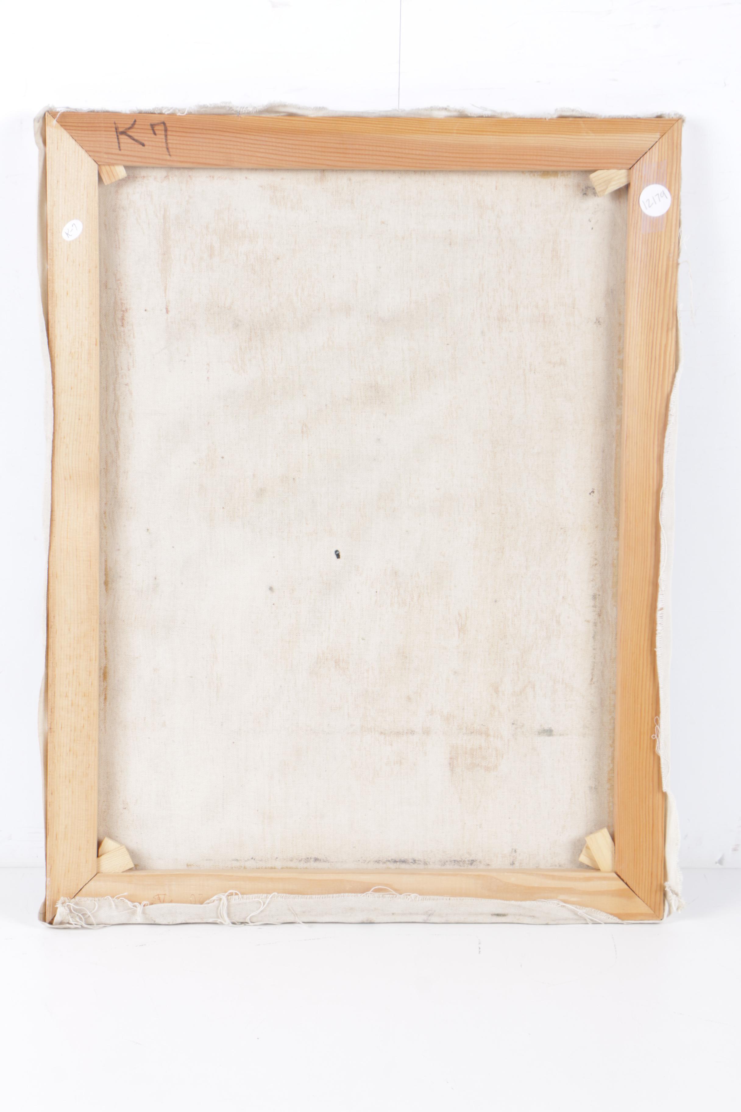 Edgar Yaeger Oil Painting of a Nude Figure