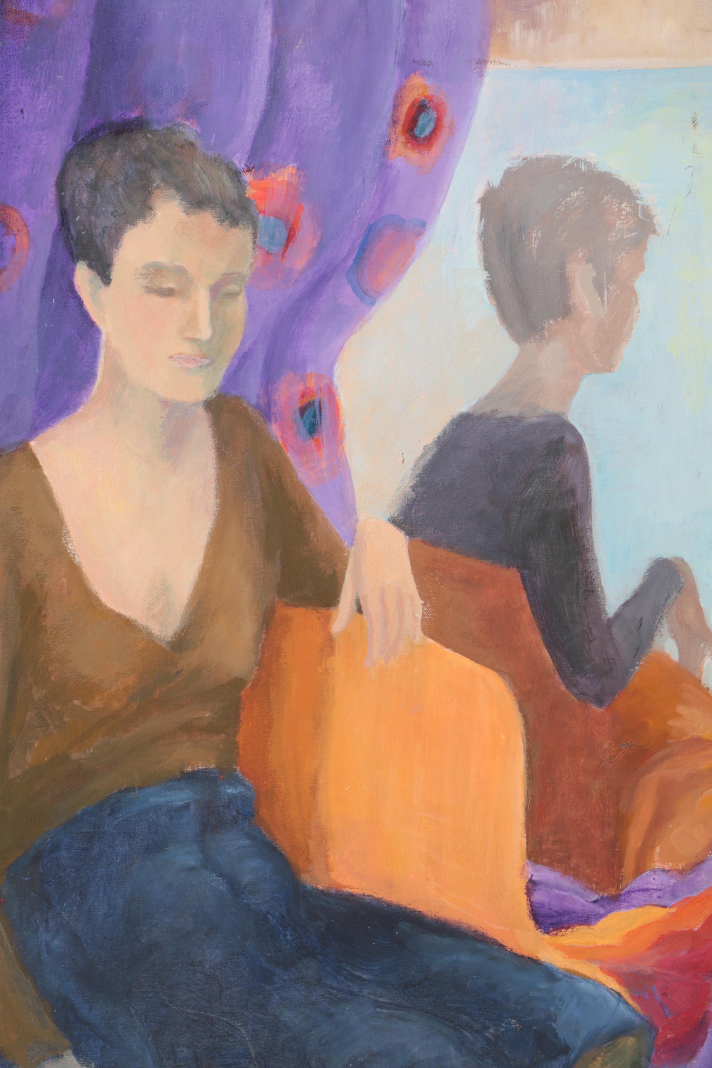 Acrylic Painting of Portrait