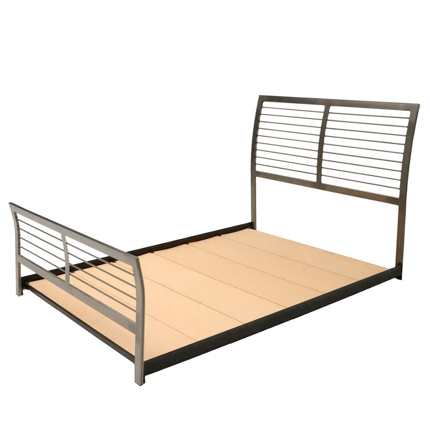 Contemporary Platform Queen Bed Frame by Amisco