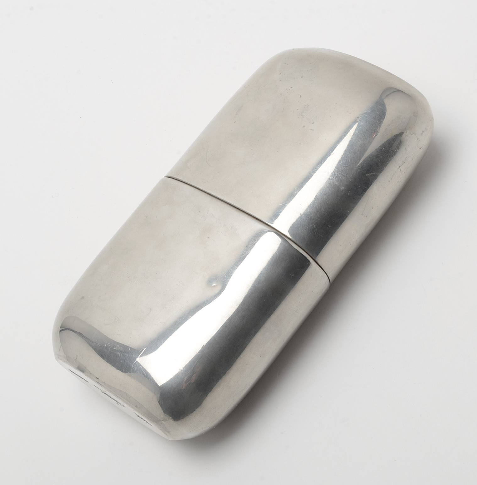 Vintage James Dixon & Sons Silver Plate Flask for Abercrombie & Fitch