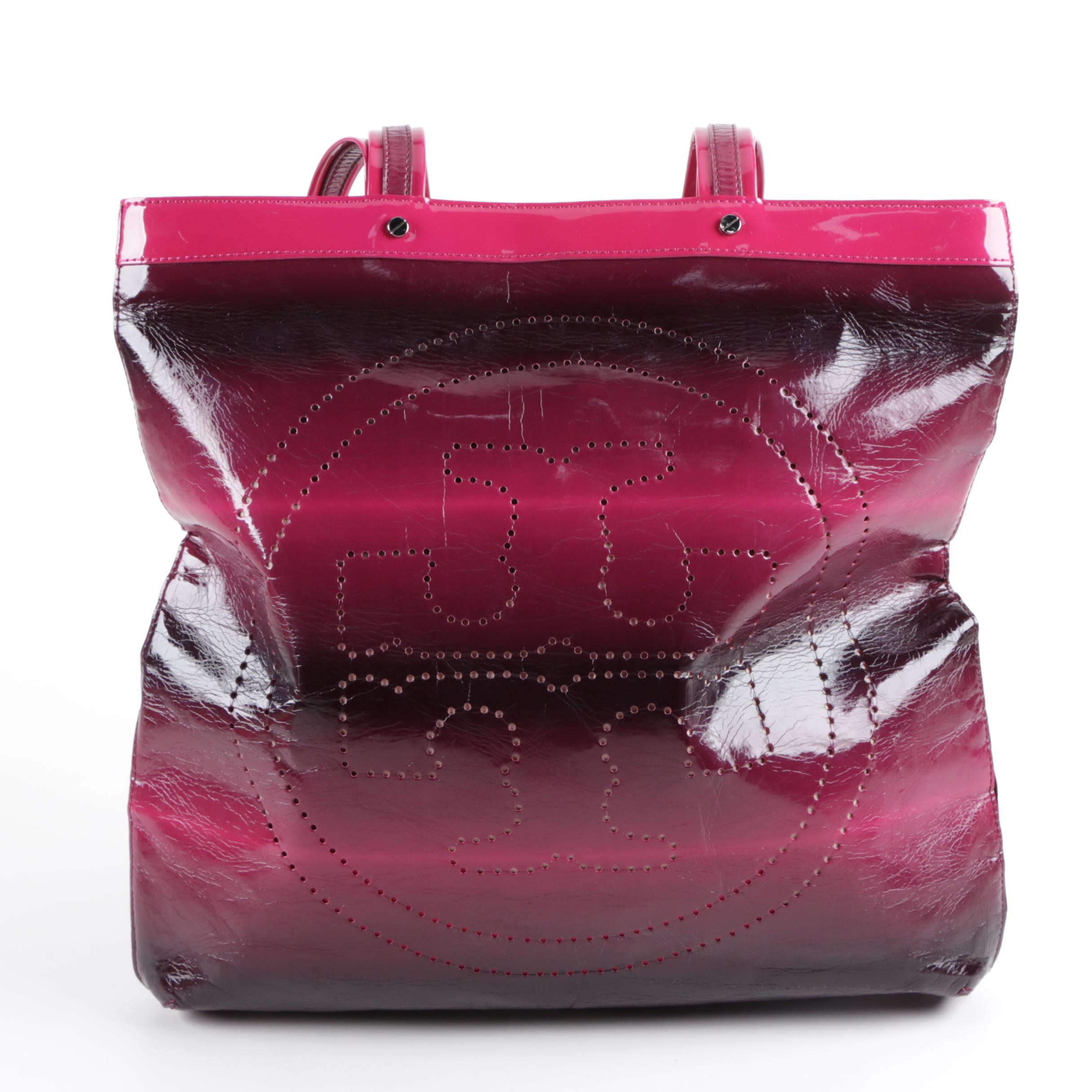 Tory Burch Ombre Style Leather Tote Bag