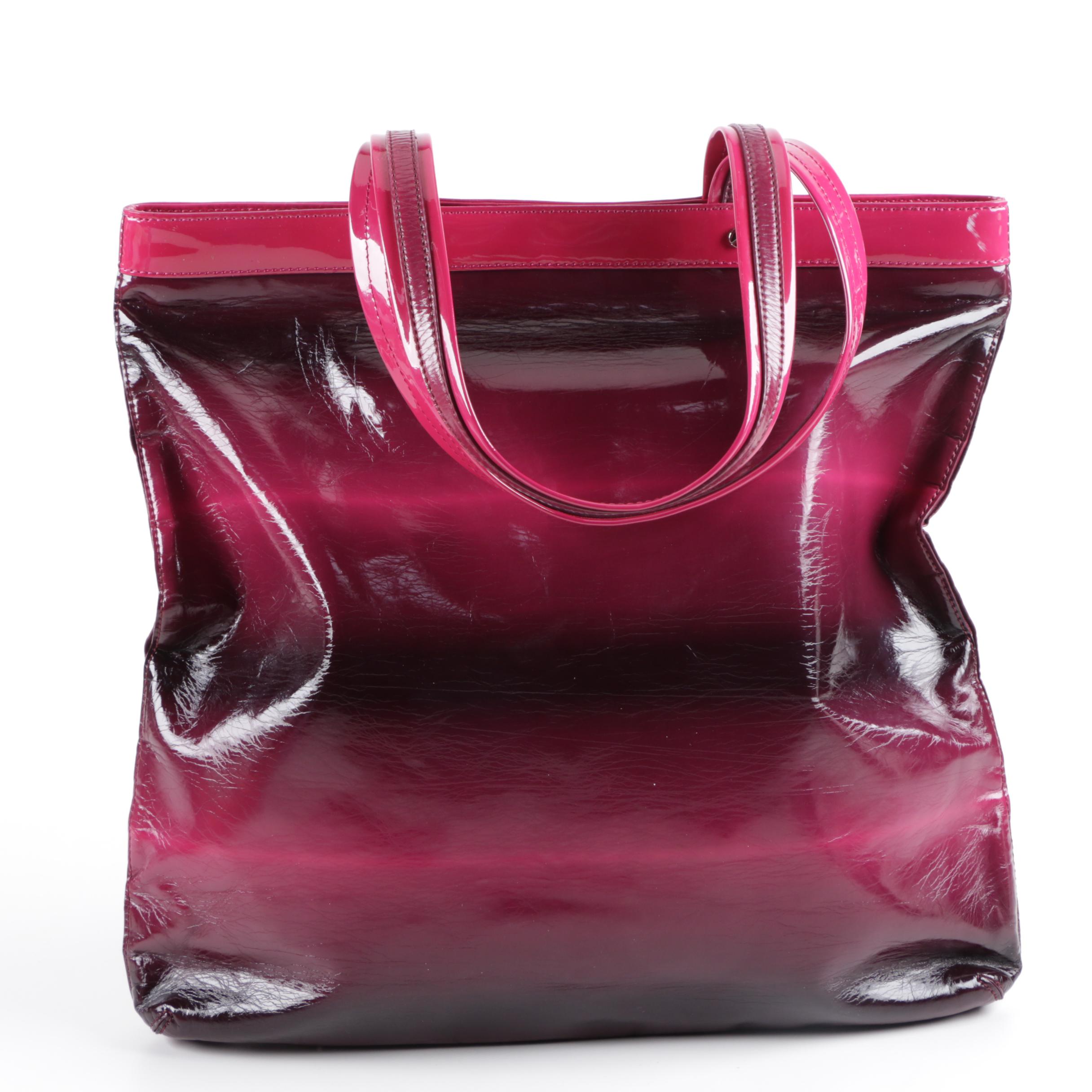 Tory Burch Ombre Style Leather Tote Bag