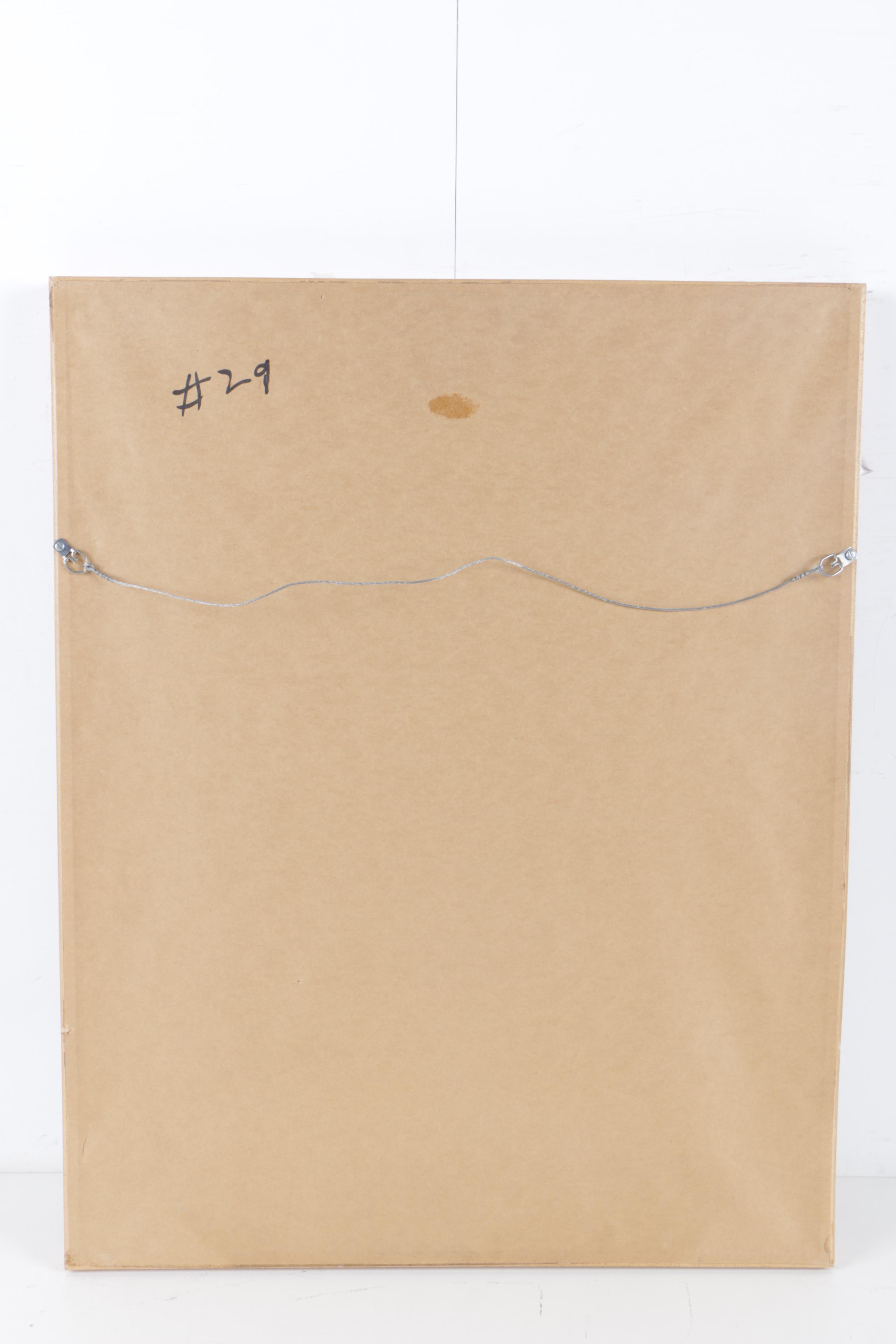 Louis Papp Oil Painting of Abstract Composition