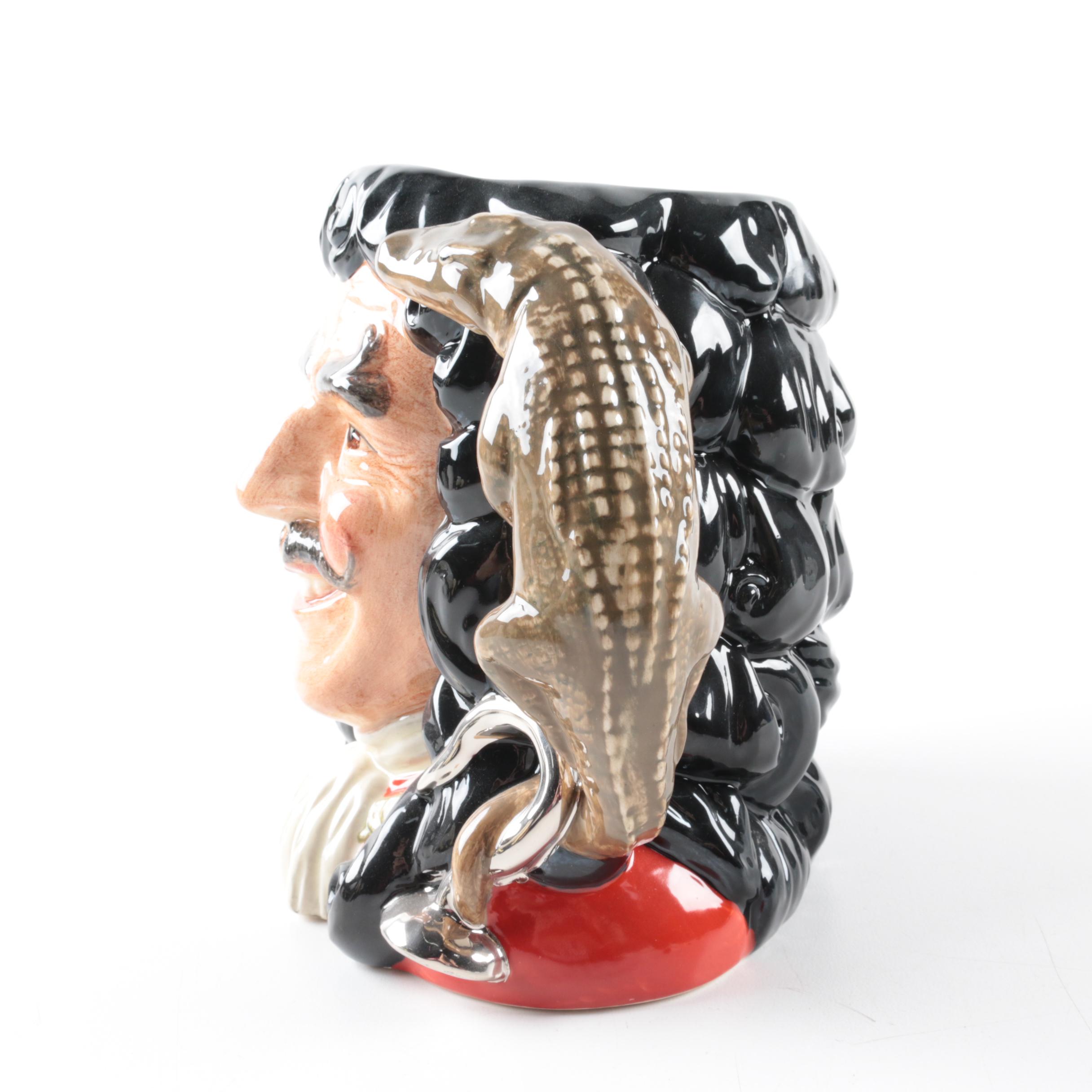 Royal Doulton "Captain Hook" Character Jug of The Year 1994