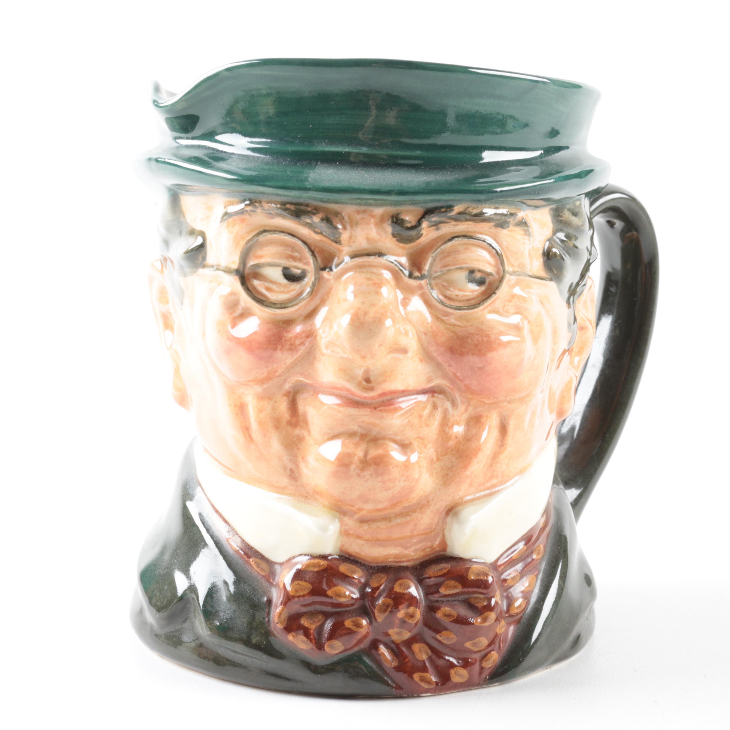 Royal Doulton "City Gent," "The Collector" and "Mr. Pickwick" Character Jugs