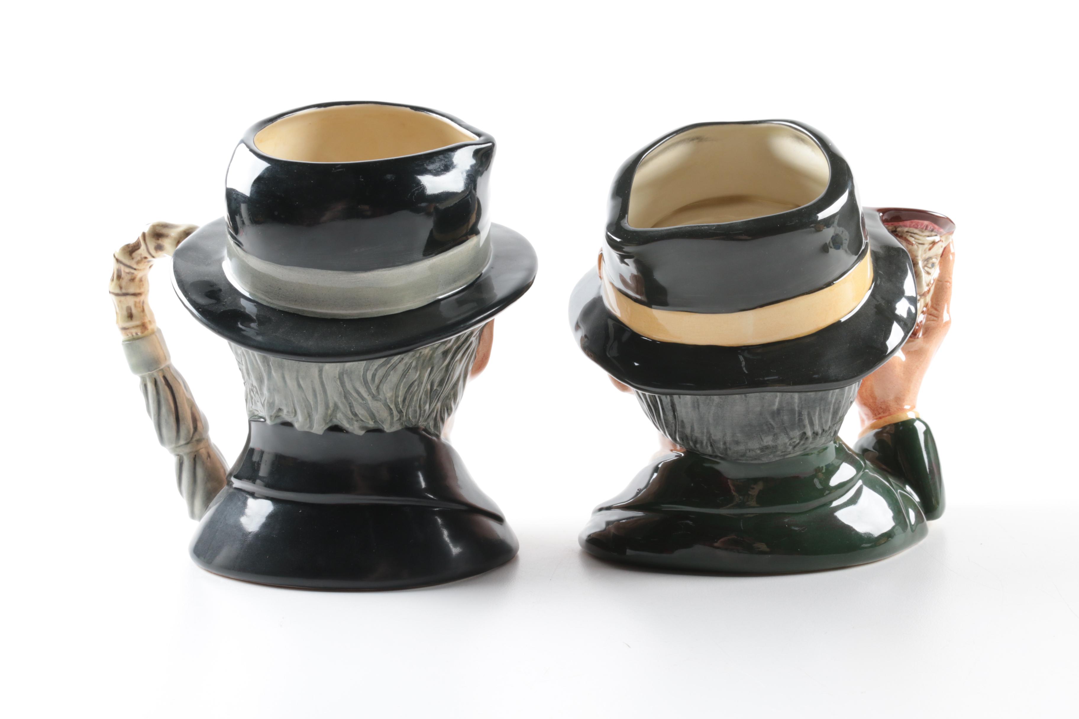 Royal Doulton "City Gent," "The Collector" and "Mr. Pickwick" Character Jugs
