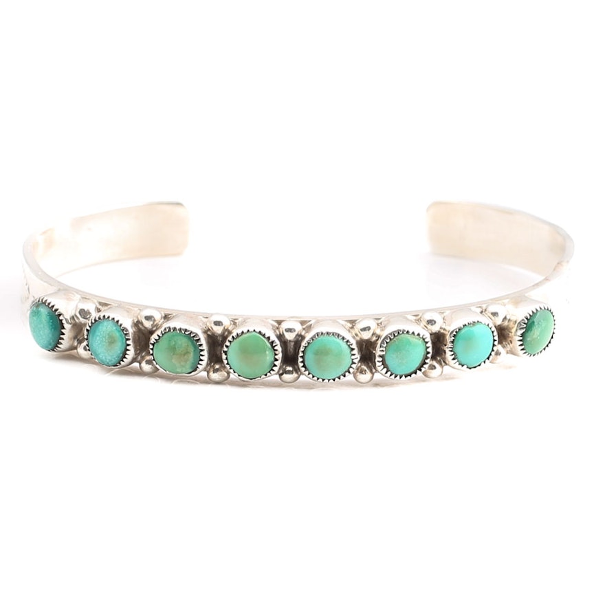 Sterling Silver Turquoise Cuff Bracelet