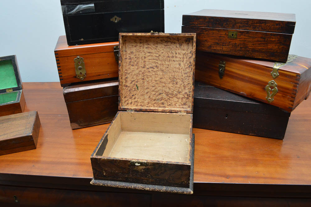 Vintage and Antique Wood Decorative Boxes