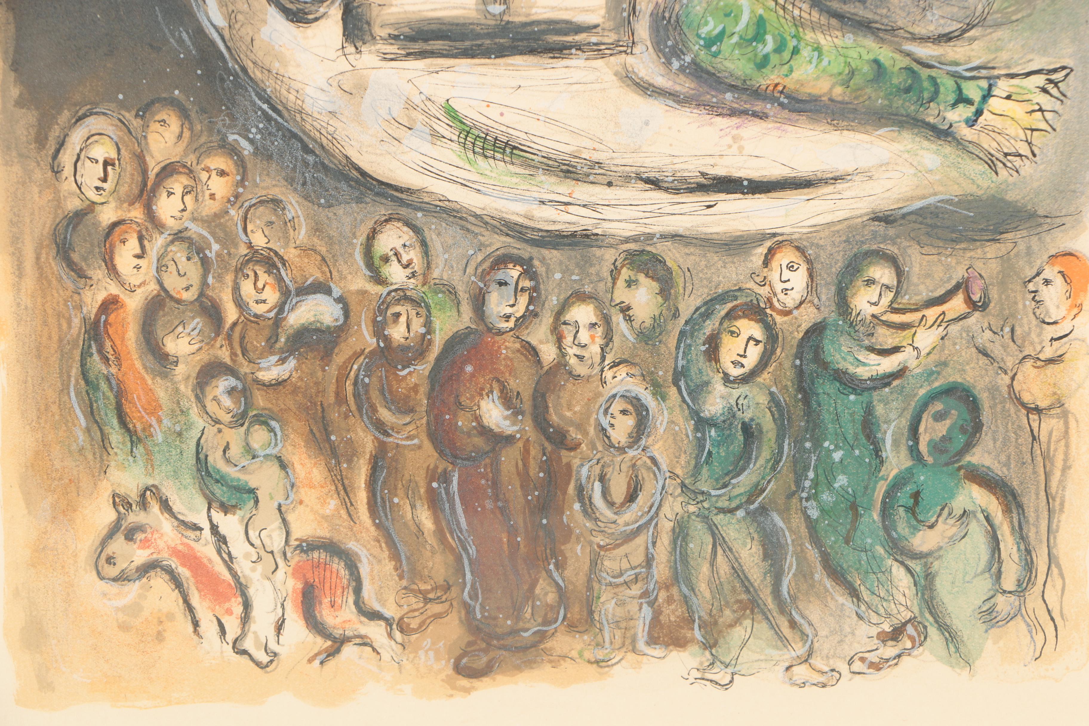 Marc Chagall Lithograph "The Story of the Exodus"