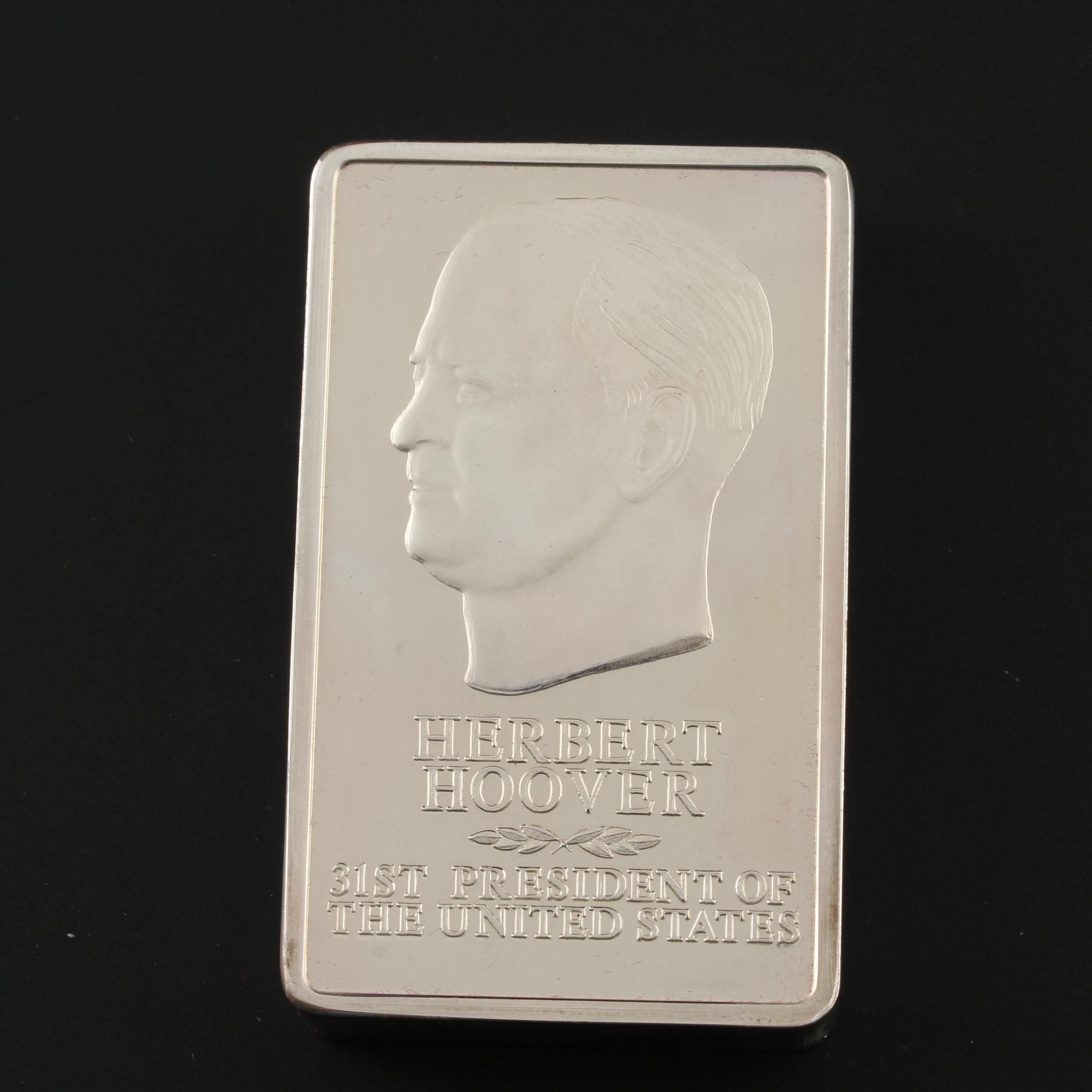Danbury Mint U.S. Presidential Silver Ingots Collection