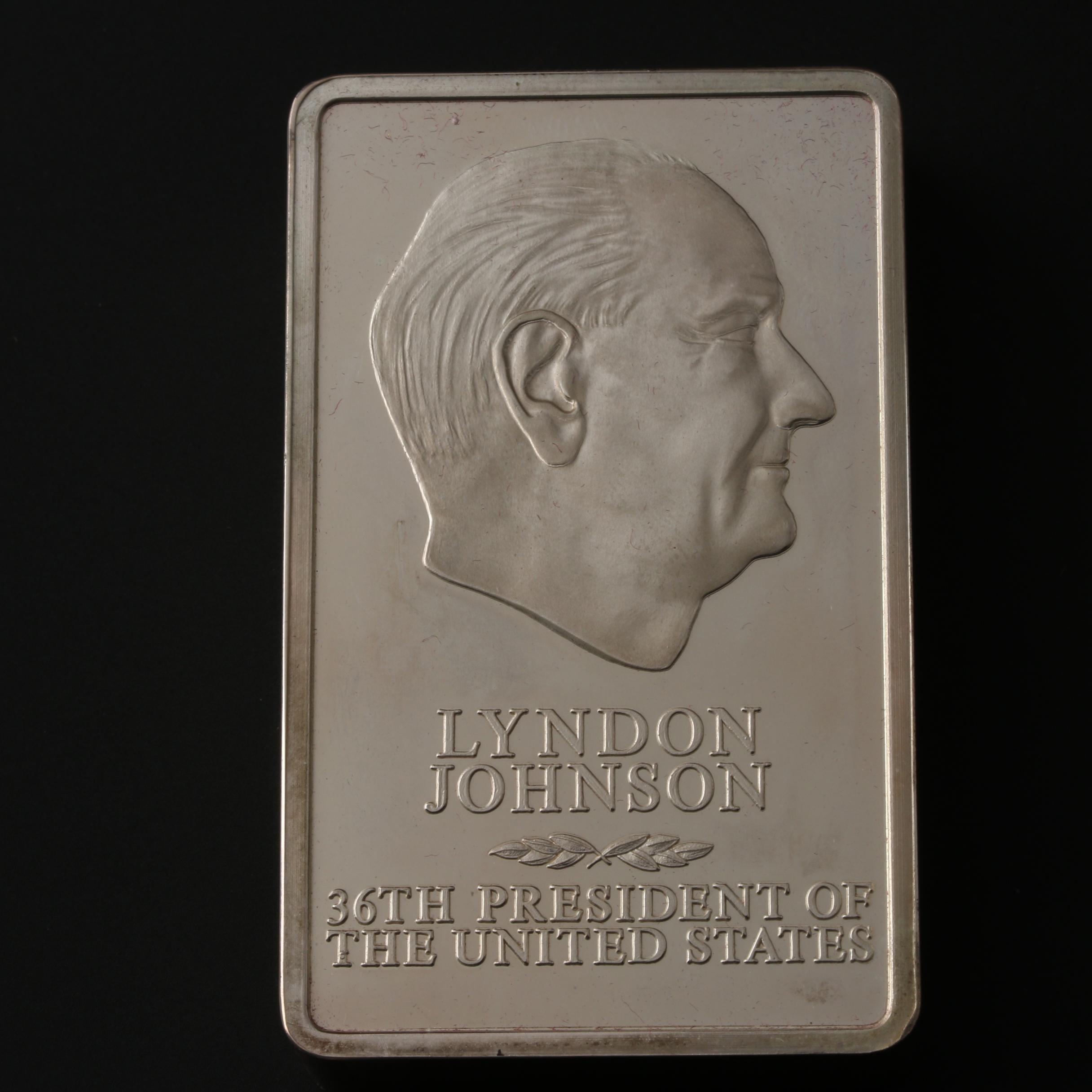 Danbury Mint U.S. Presidential Silver Ingots Collection