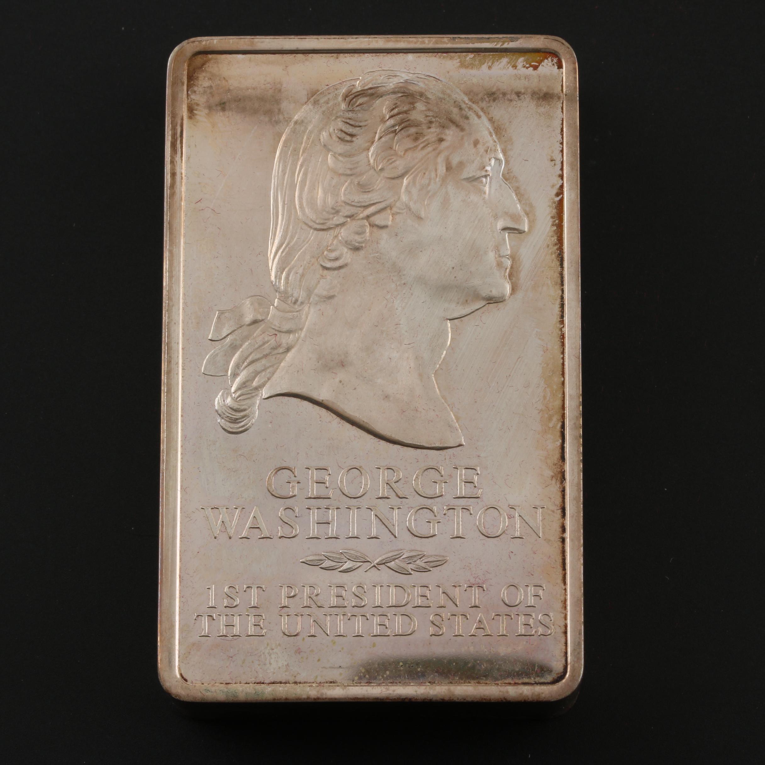 Danbury Mint U.S. Presidential Silver Ingots Collection