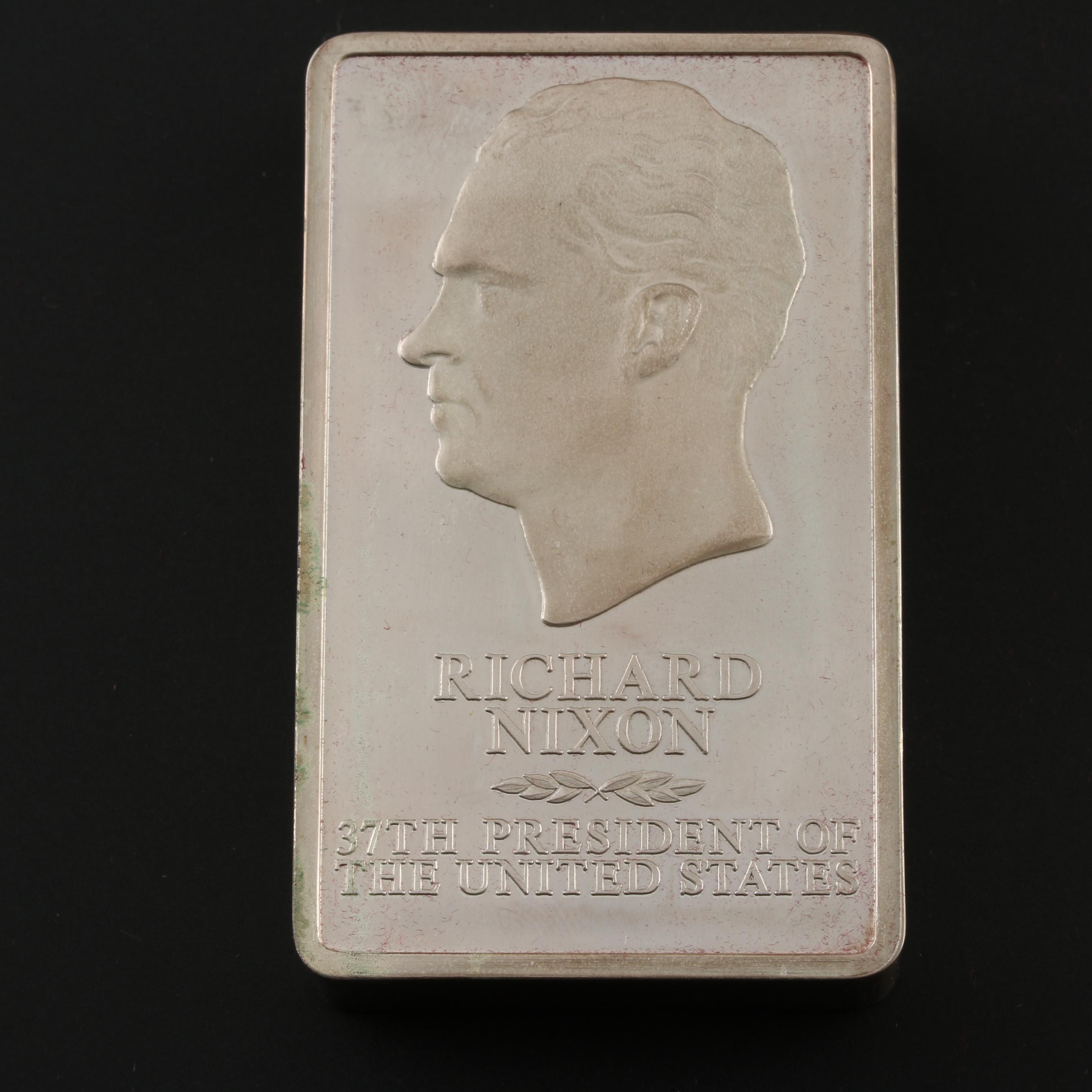Danbury Mint U.S. Presidential Silver Ingots Collection