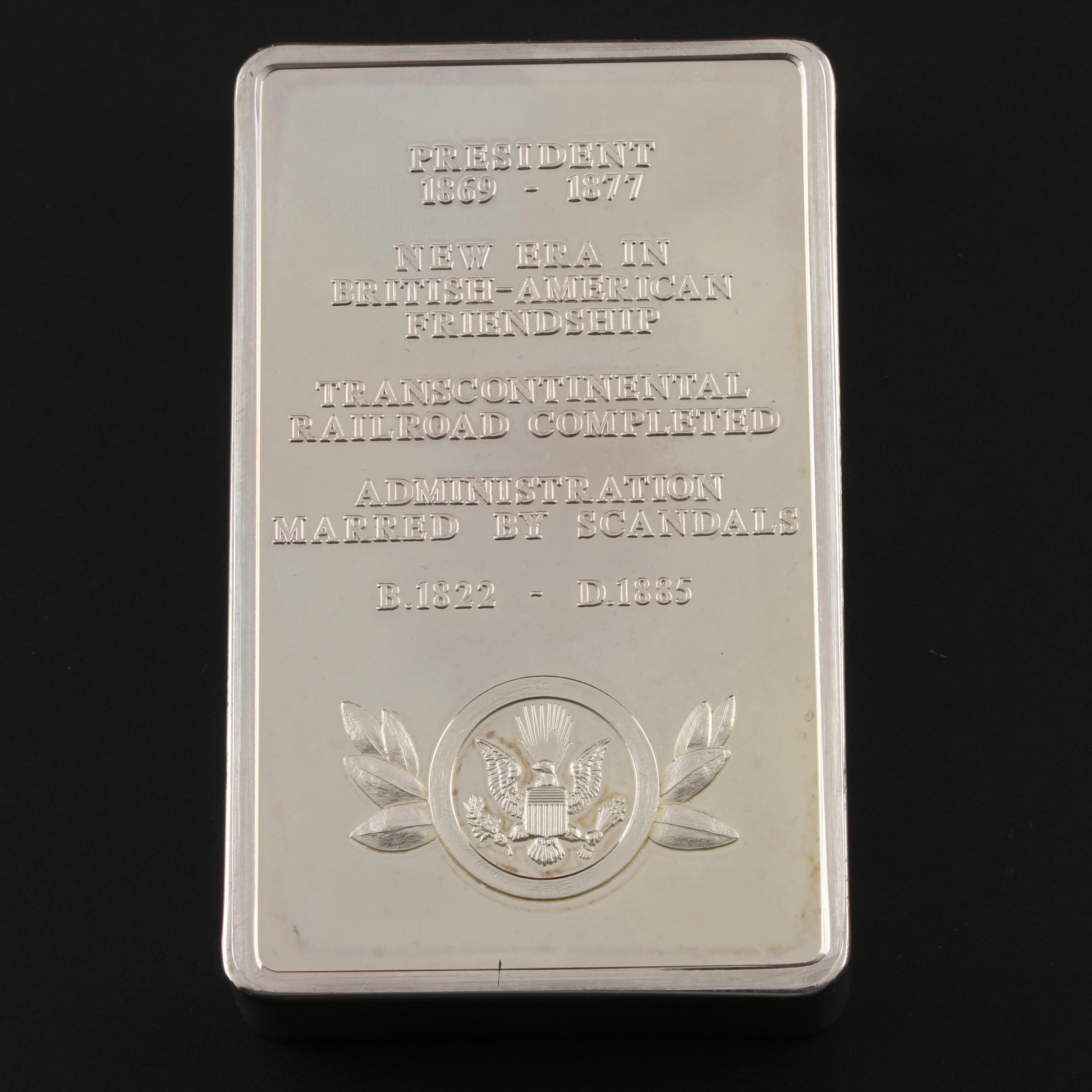 Danbury Mint U.S. Presidential Silver Ingots Collection