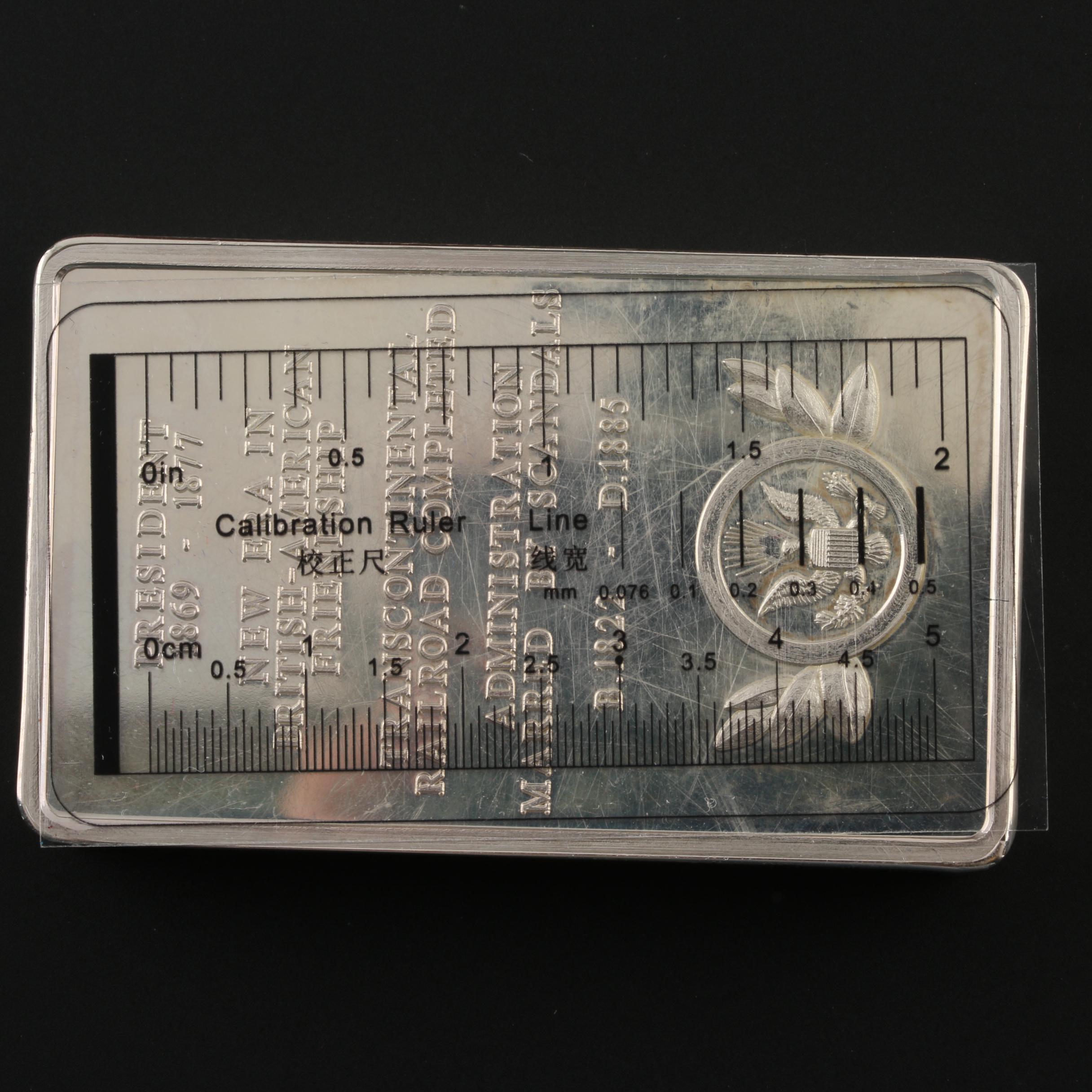 Danbury Mint U.S. Presidential Silver Ingots Collection