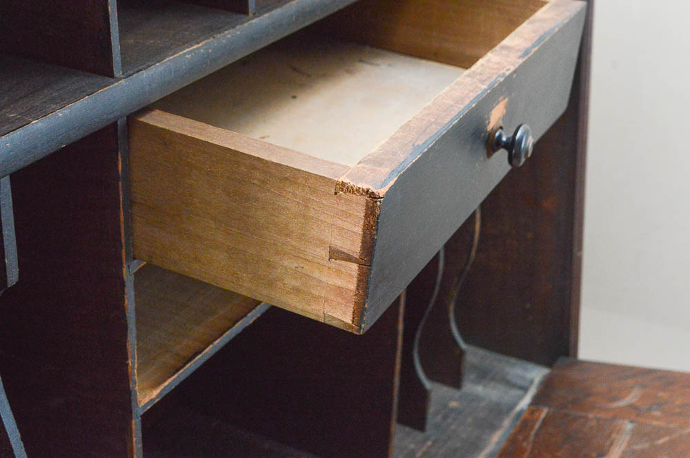 Antique Walnut "Plantation" Desk with Chair