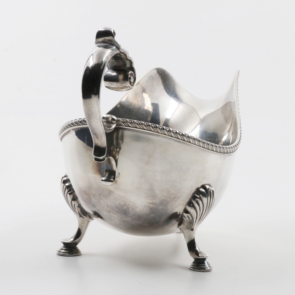 Tiffany & Co. Silver-Plated Gravy Boat with Hoof Feet