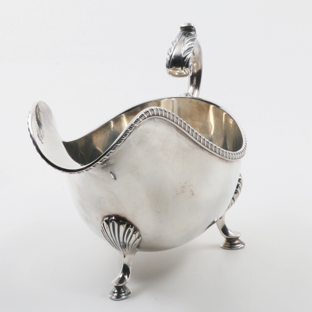 Tiffany & Co. Silver-Plated Gravy Boat with Hoof Feet