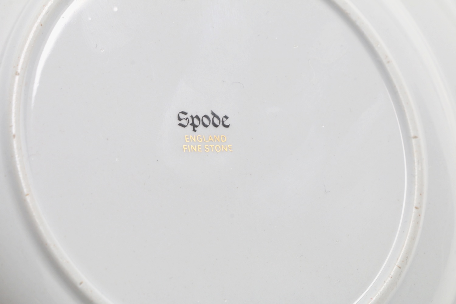 Six Spode "Shima Border" China Fruit Bowls with Under Plates