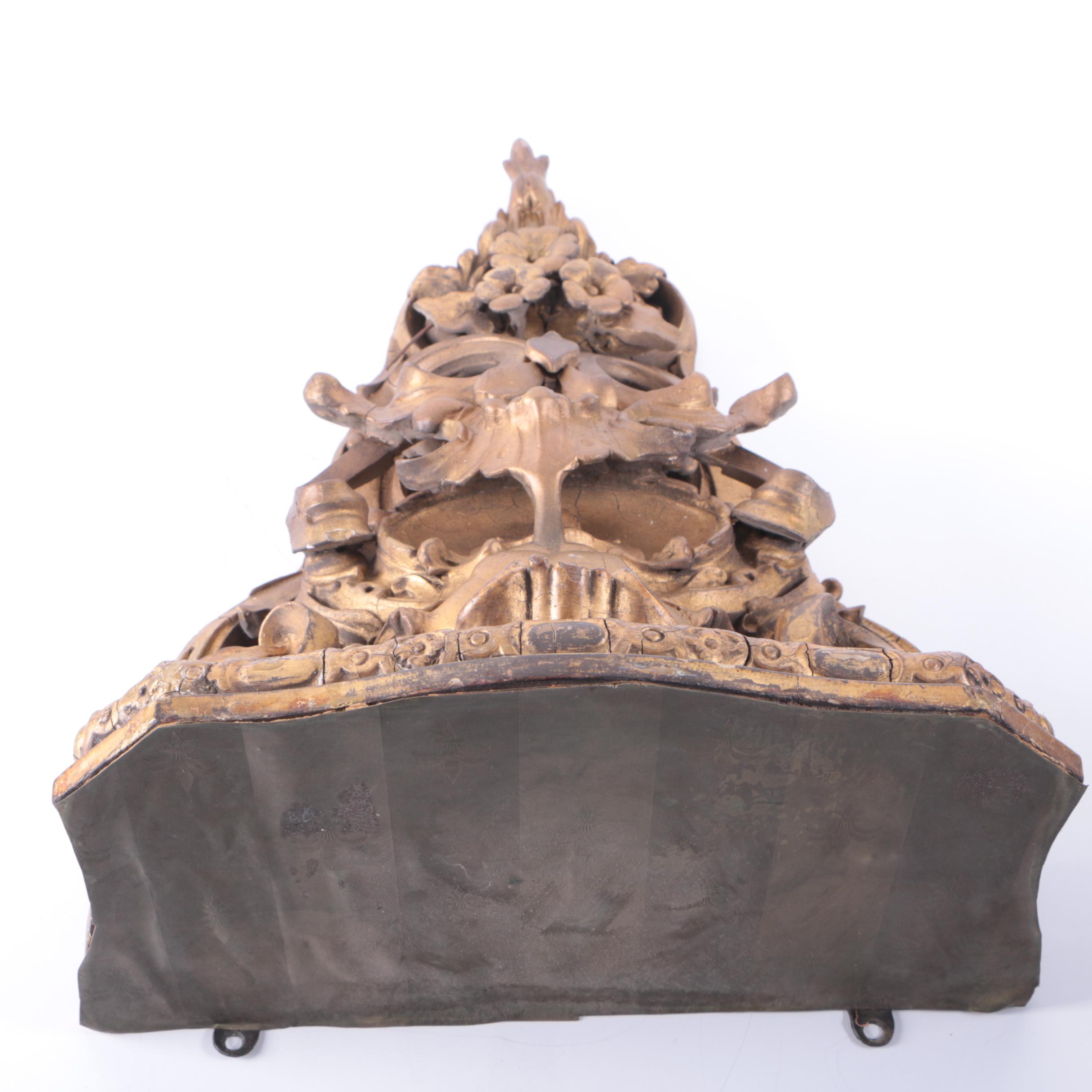 Antique Italian Baroque Gilt Wall Brackets