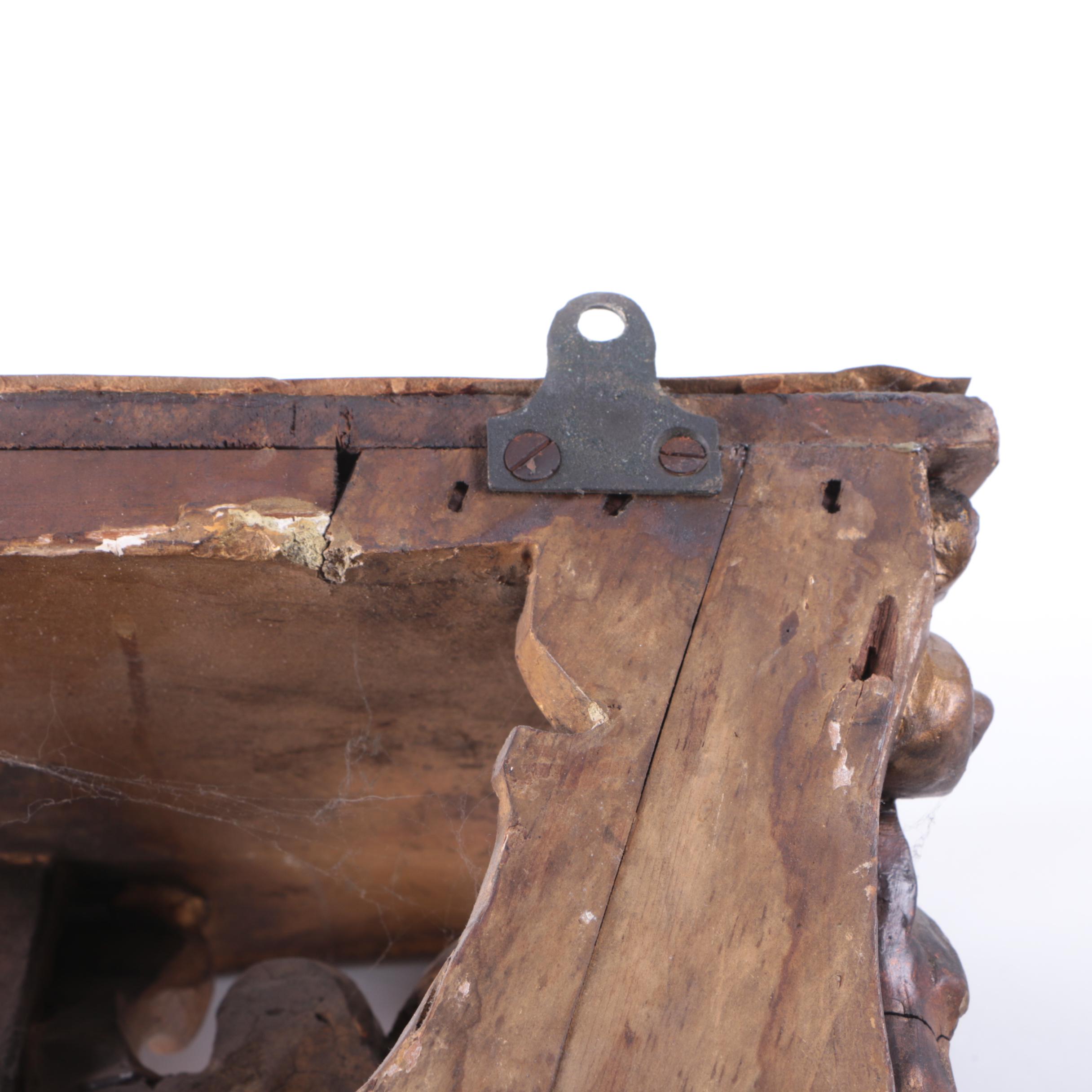 Antique Italian Baroque Gilt Wall Brackets