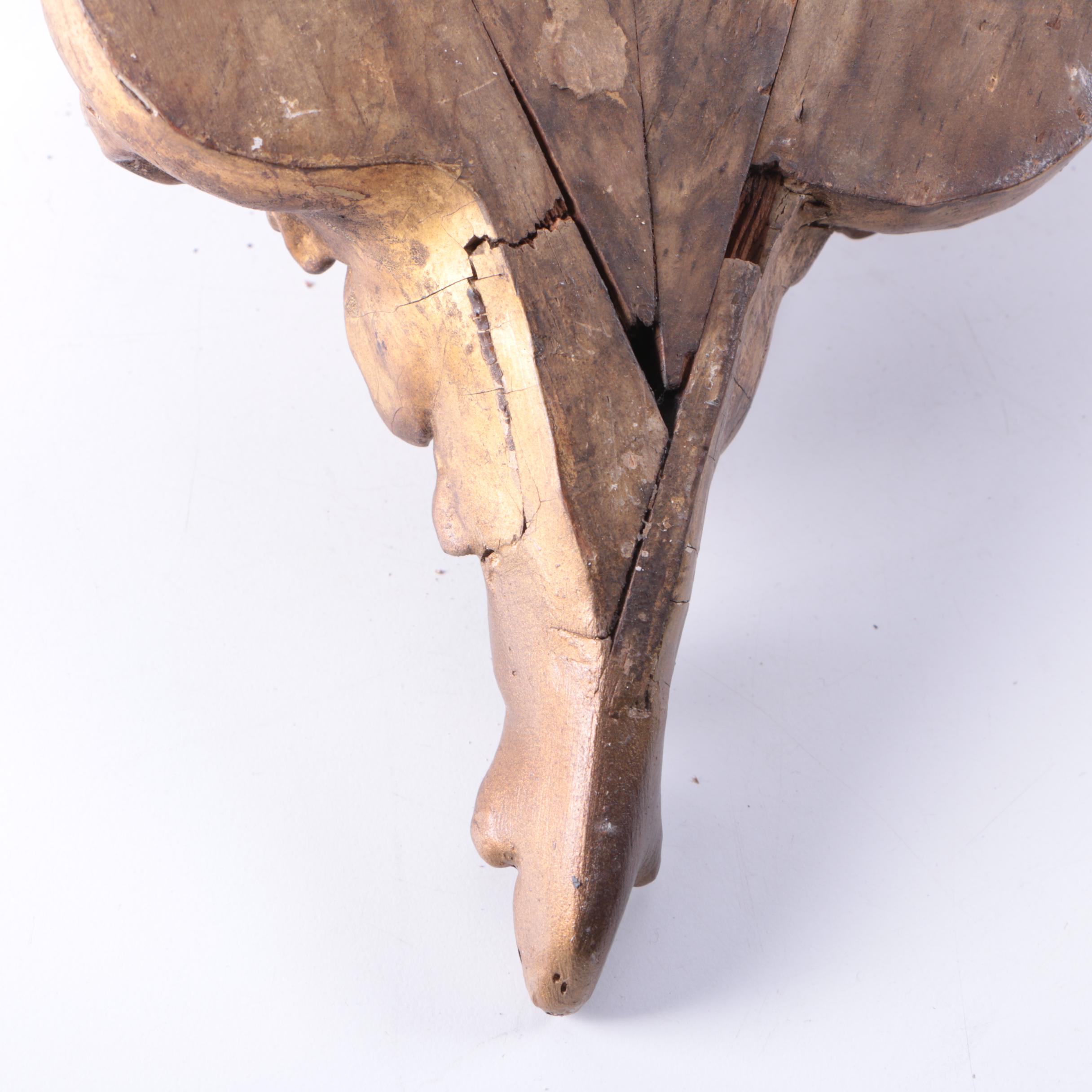 Antique Italian Baroque Gilt Wall Brackets