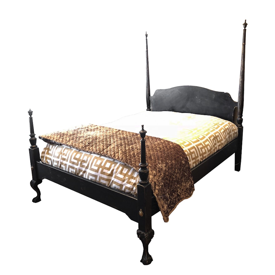 Chippendale-Style Four Poster Queen Bed