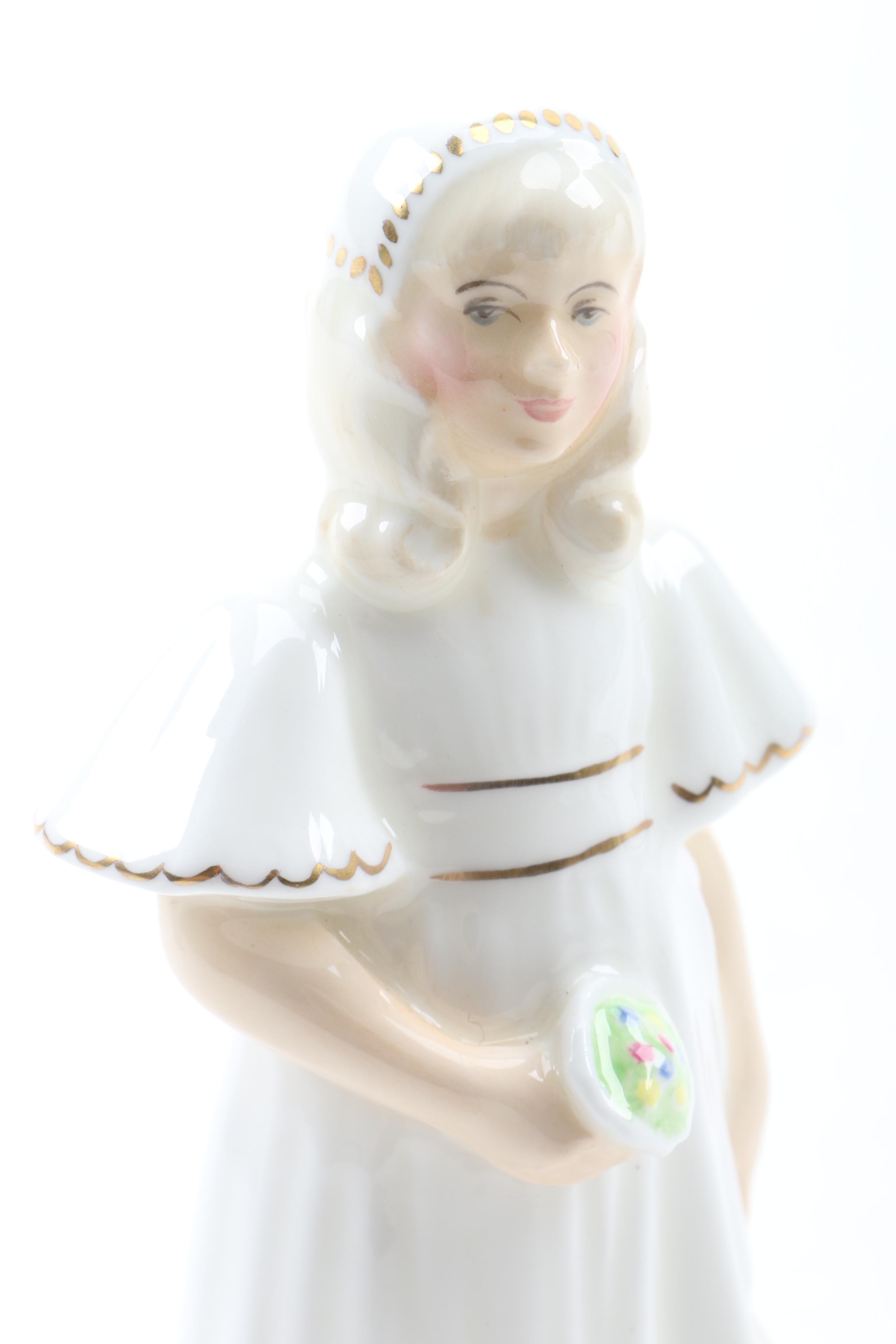 Royal Doulton "Golden Days" and "Bridesmaid" Figurines