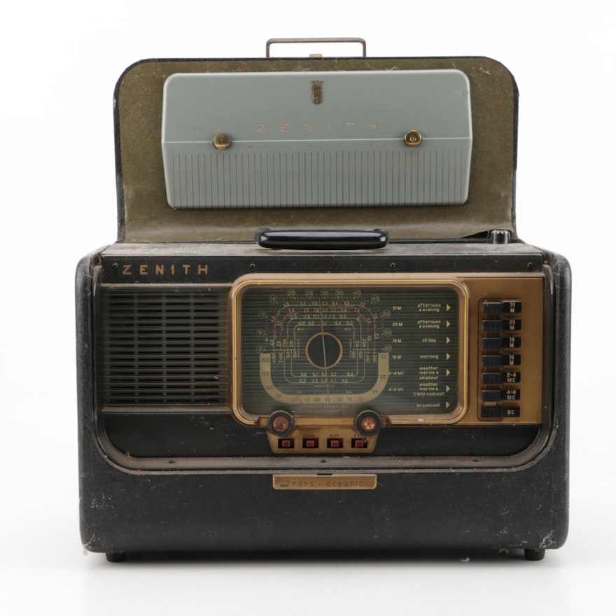 Vintage Zenith Wave Magnet Trans-Oceanic Shortwave Radio