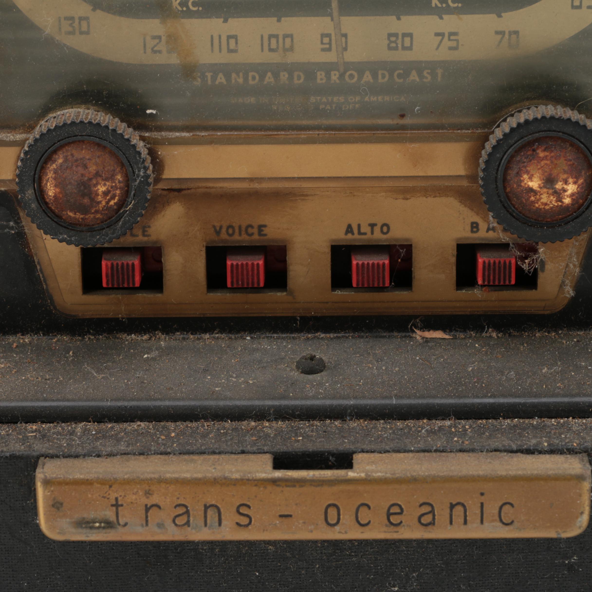 Vintage Zenith Wave Magnet Trans-Oceanic Shortwave Radio