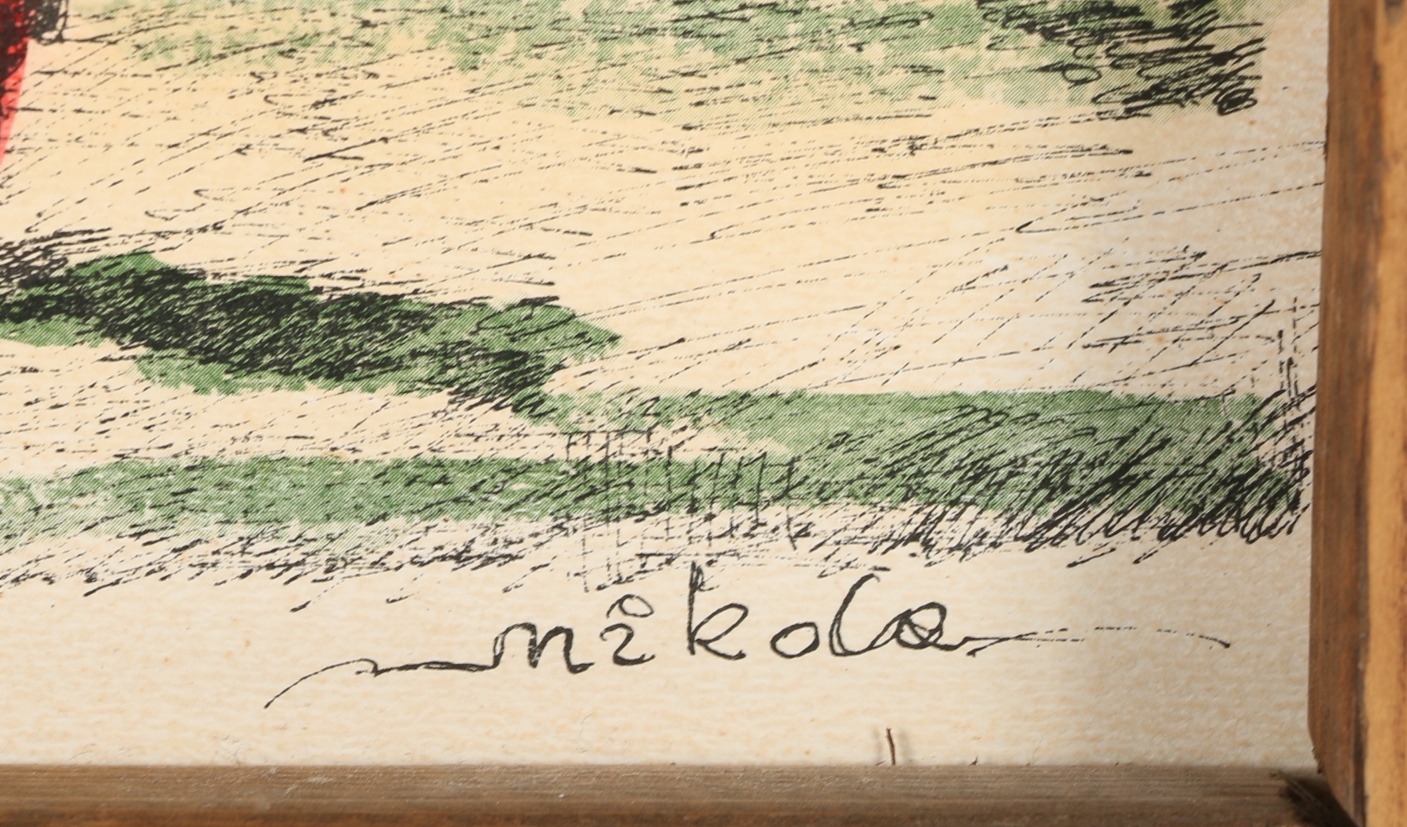 Lithograph After Mikola "Petit Champlain - Quebec"