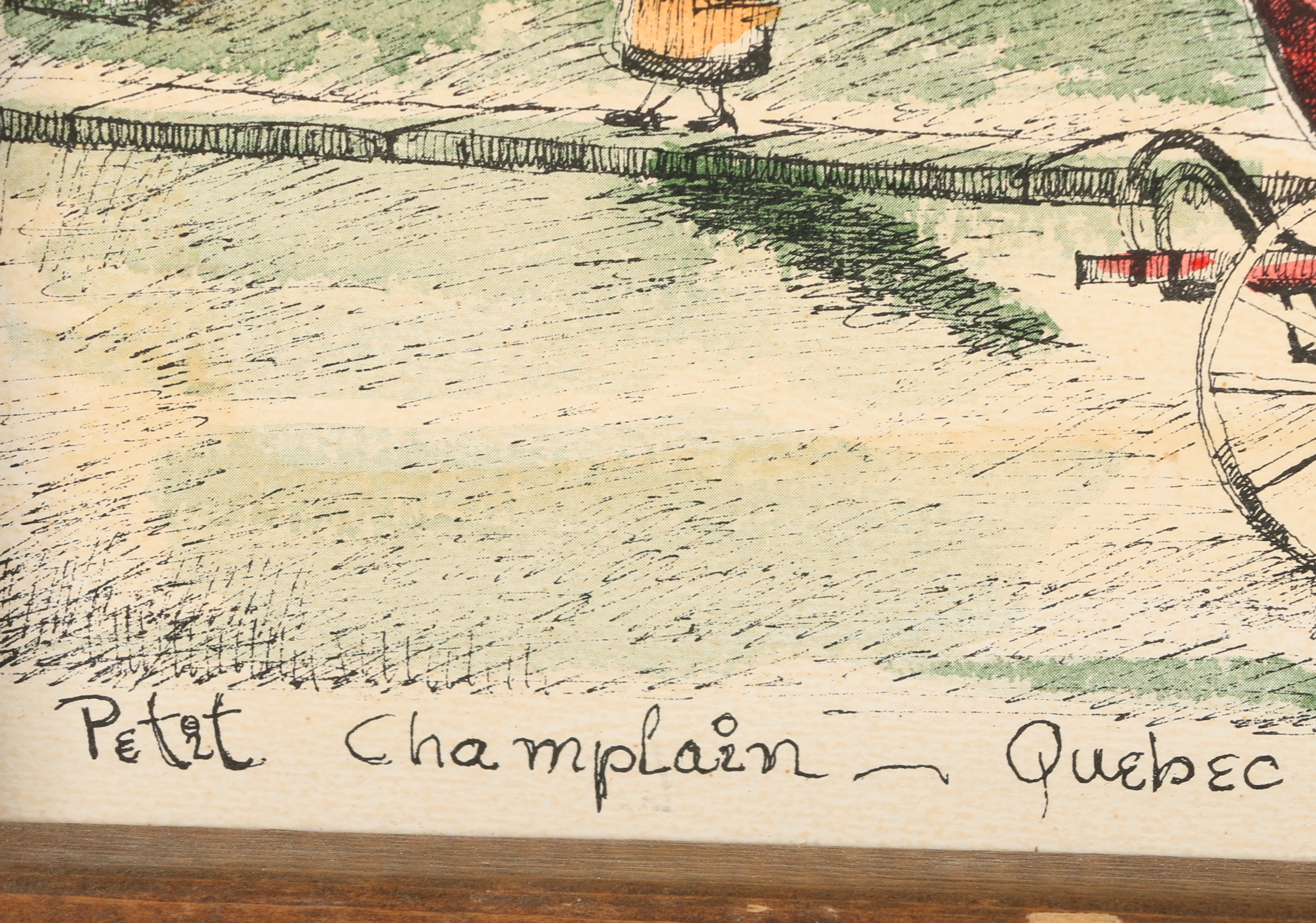 Lithograph After Mikola "Petit Champlain - Quebec"