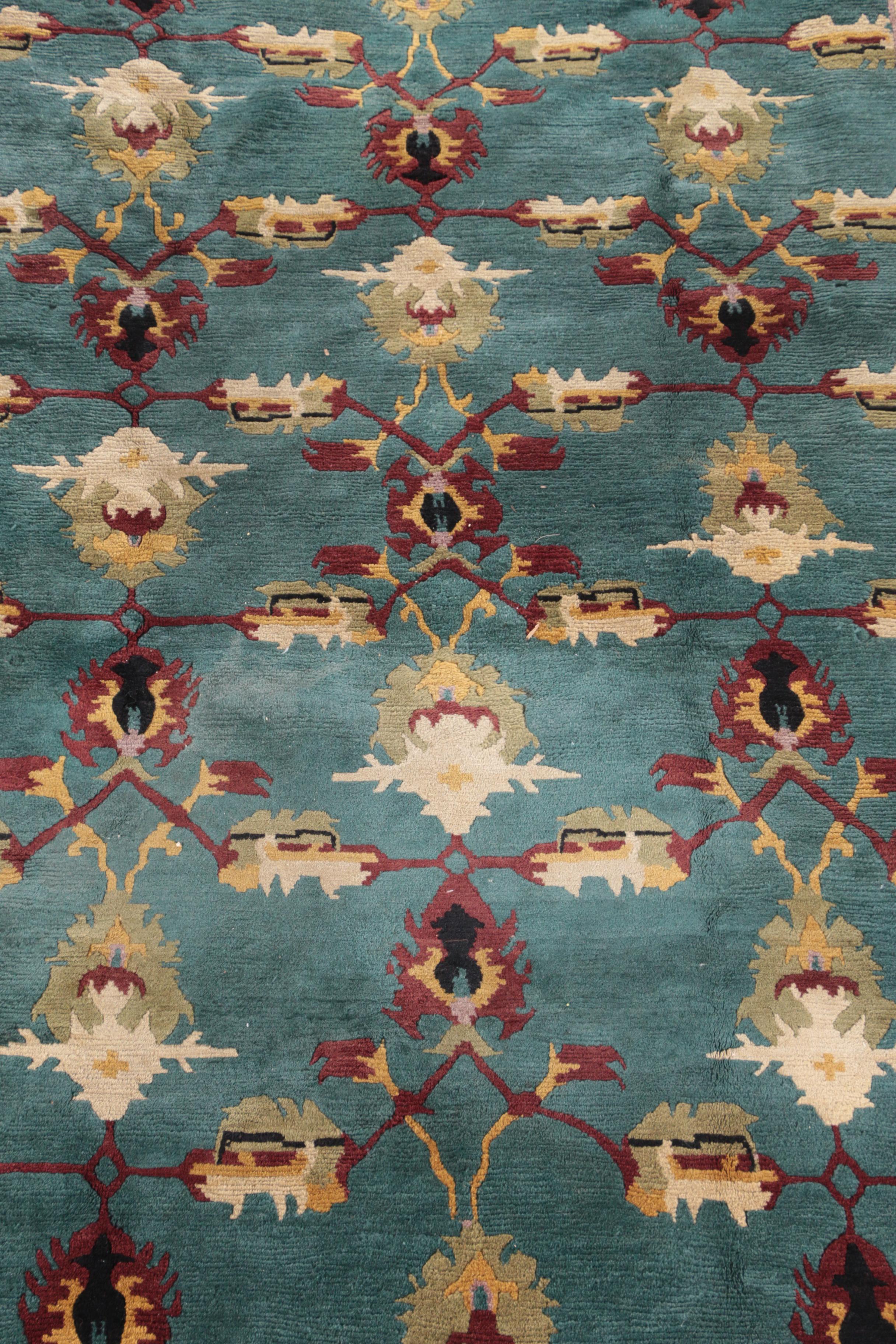 Hand-Knotted Tibetan Wool Area Rug