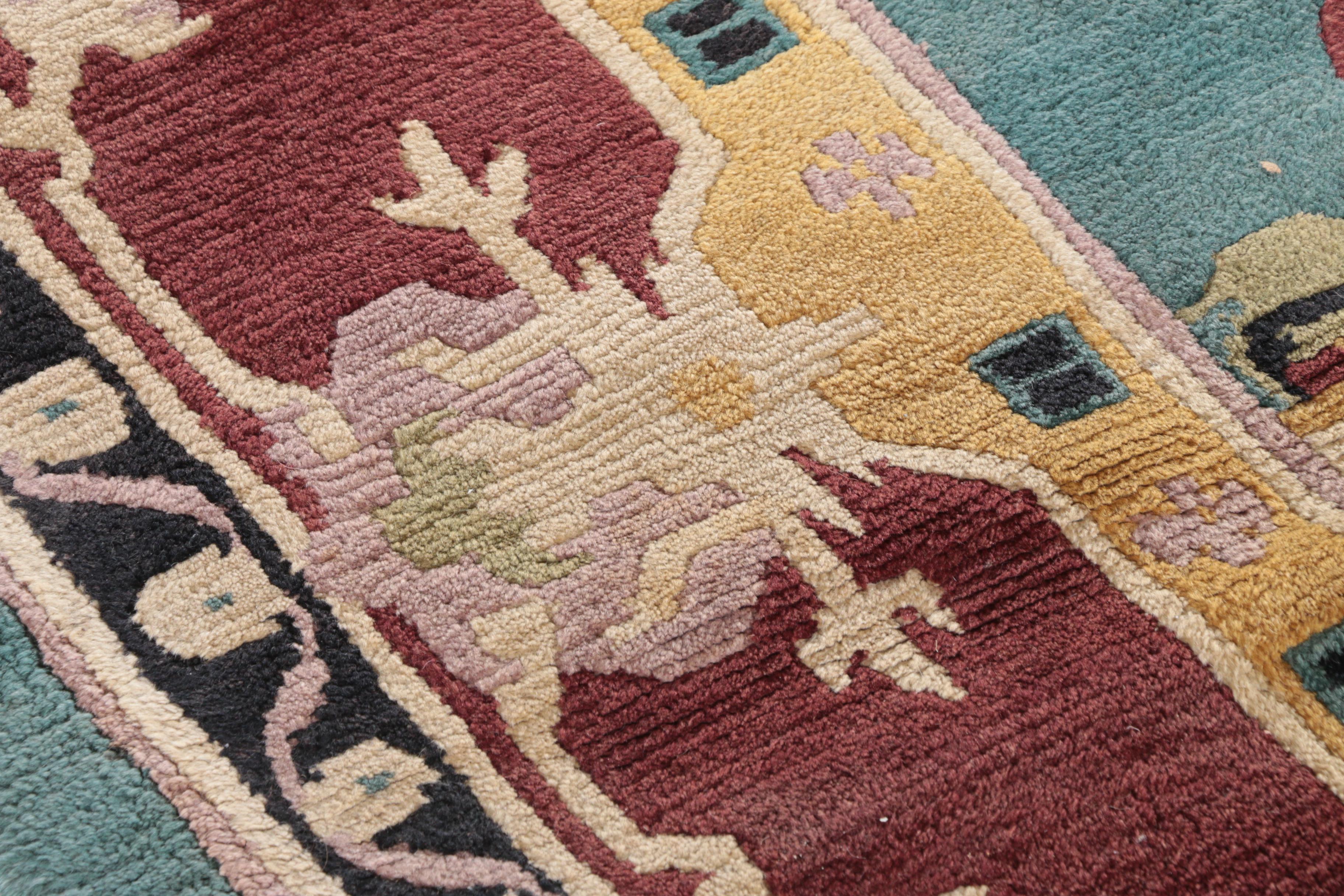 Hand-Knotted Tibetan Wool Area Rug