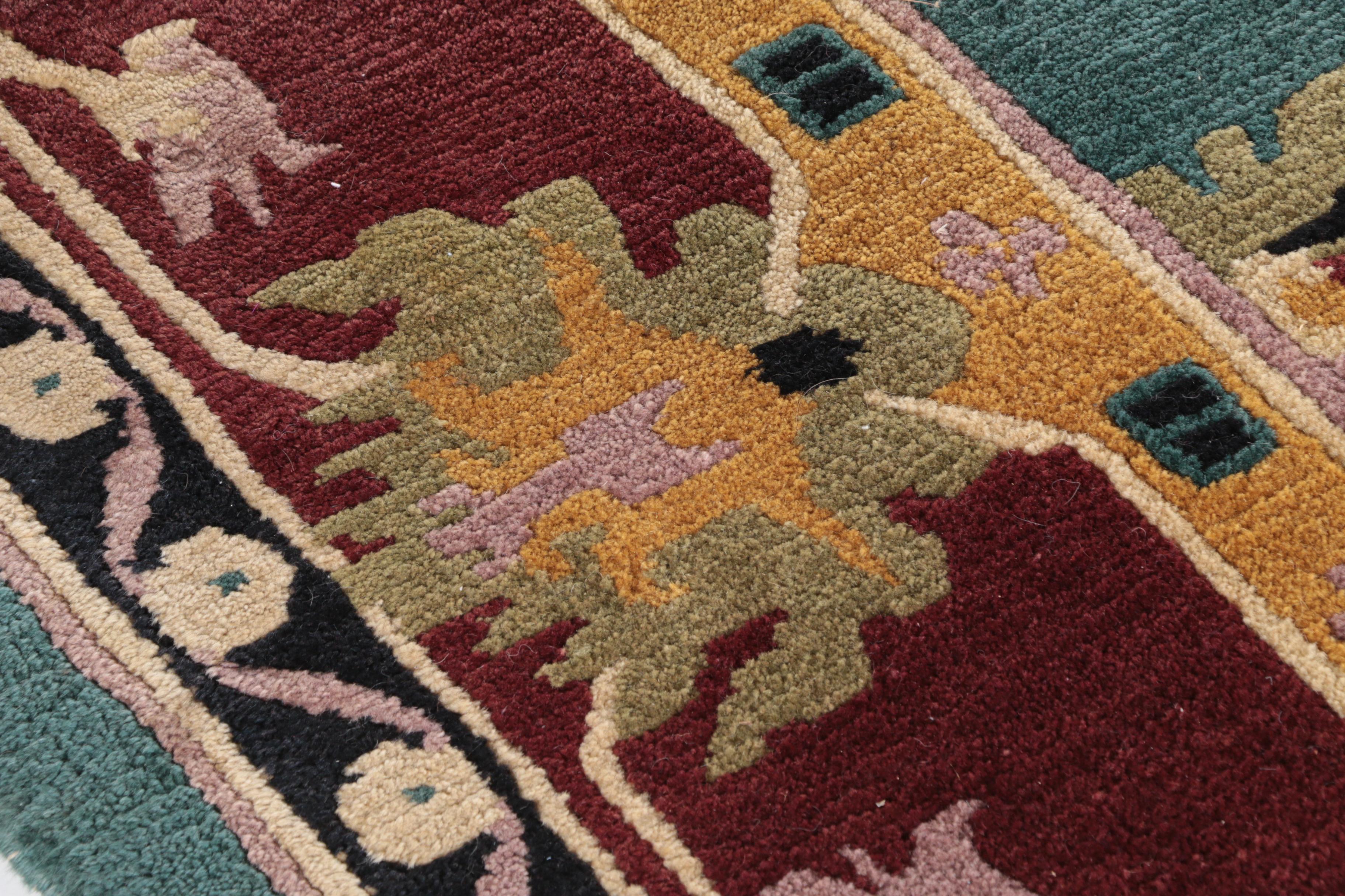 Hand-Knotted Tibetan Wool Area Rug