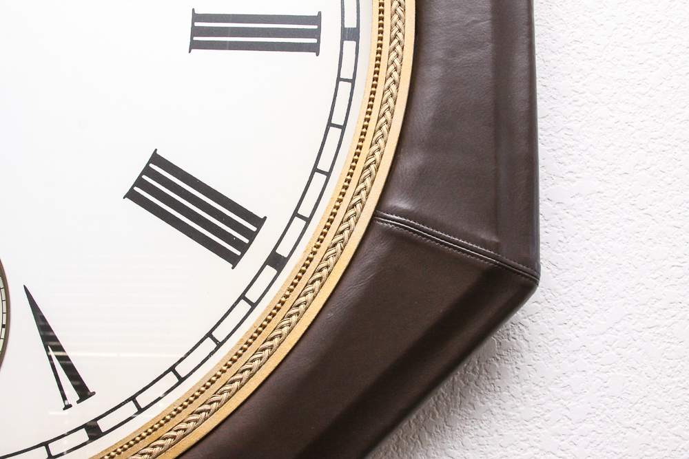 Uttermost Leather Wall Clock