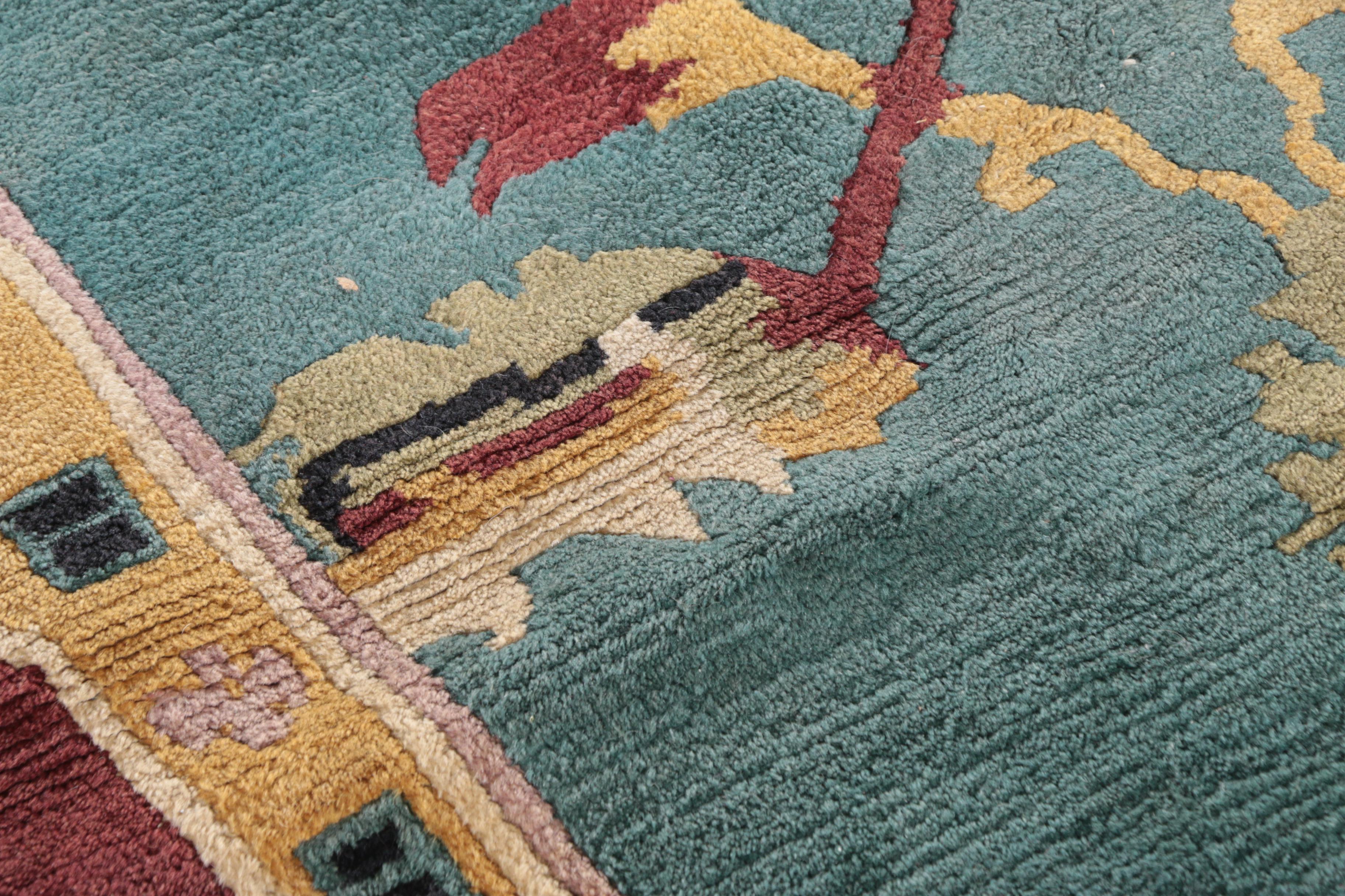 Hand-Knotted Tibetan Wool Area Rug